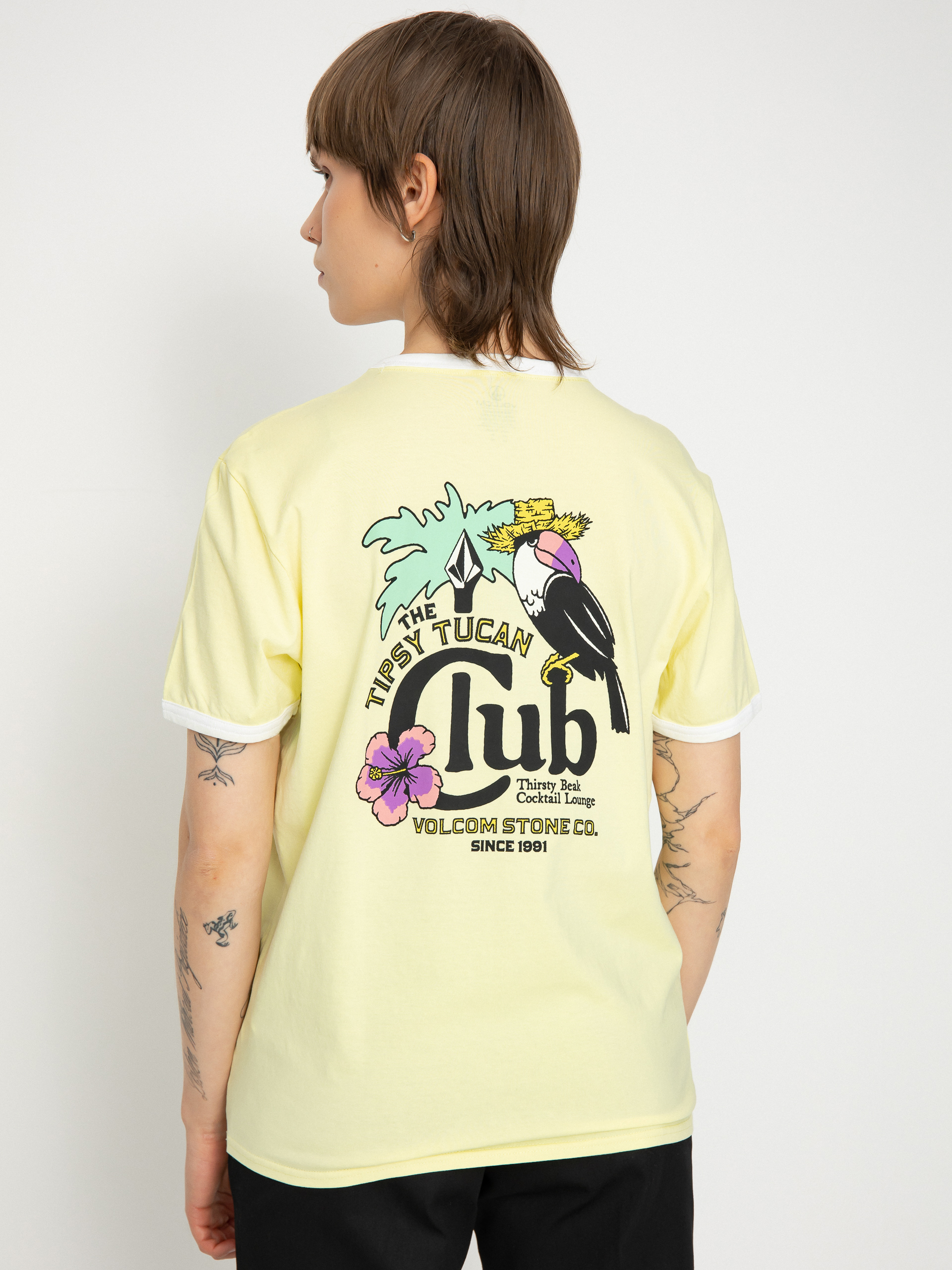 Volcom Truly Ringer Wmn Póló (aura yellow)