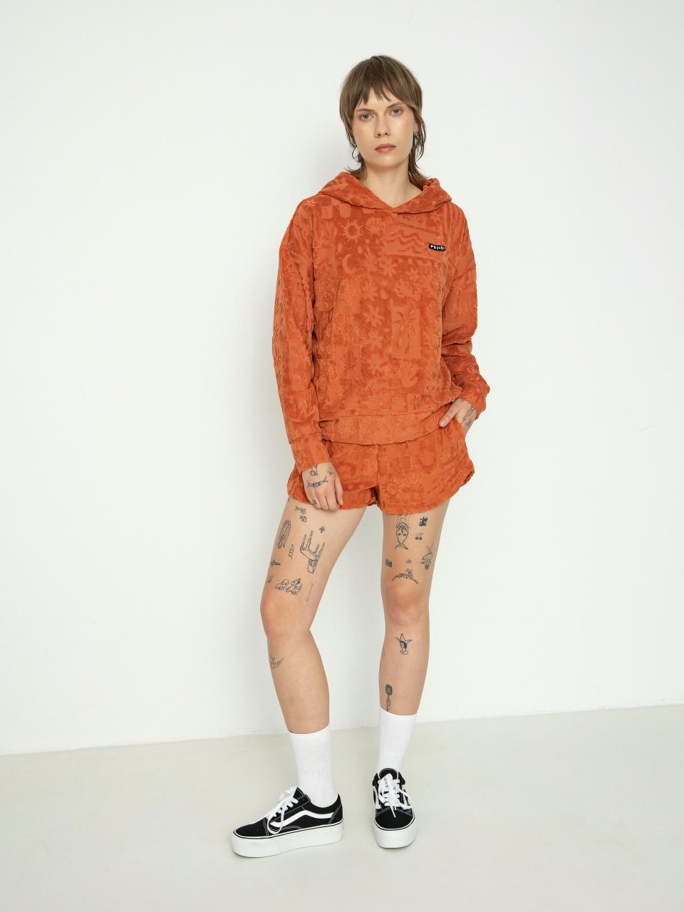 Volcom Sunny Wild Terry Cloth HD Wmn Kapucnis pulóver (rosewood)