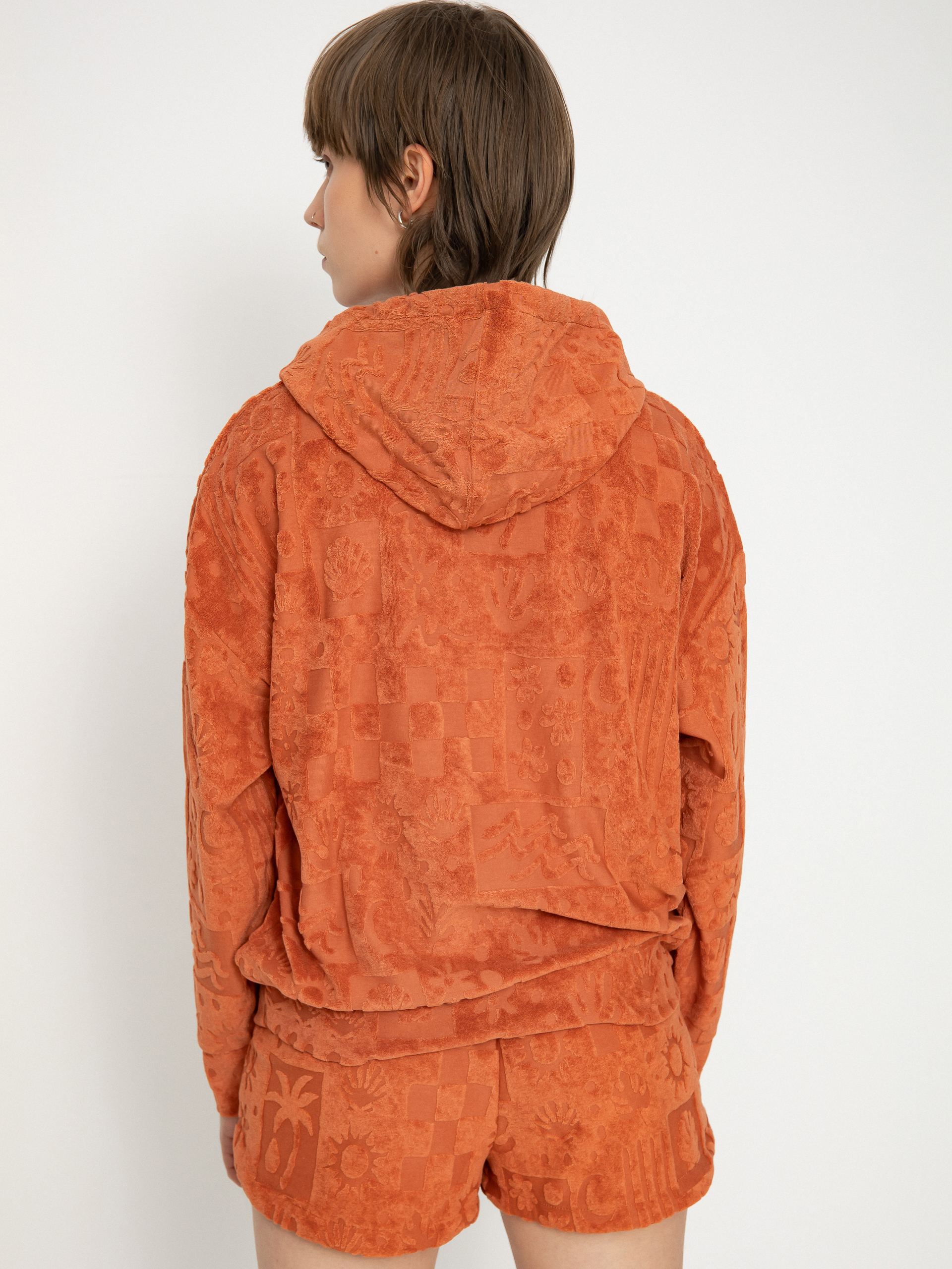 Volcom Sunny Wild Terry Cloth HD Wmn Kapucnis pulóver (rosewood)