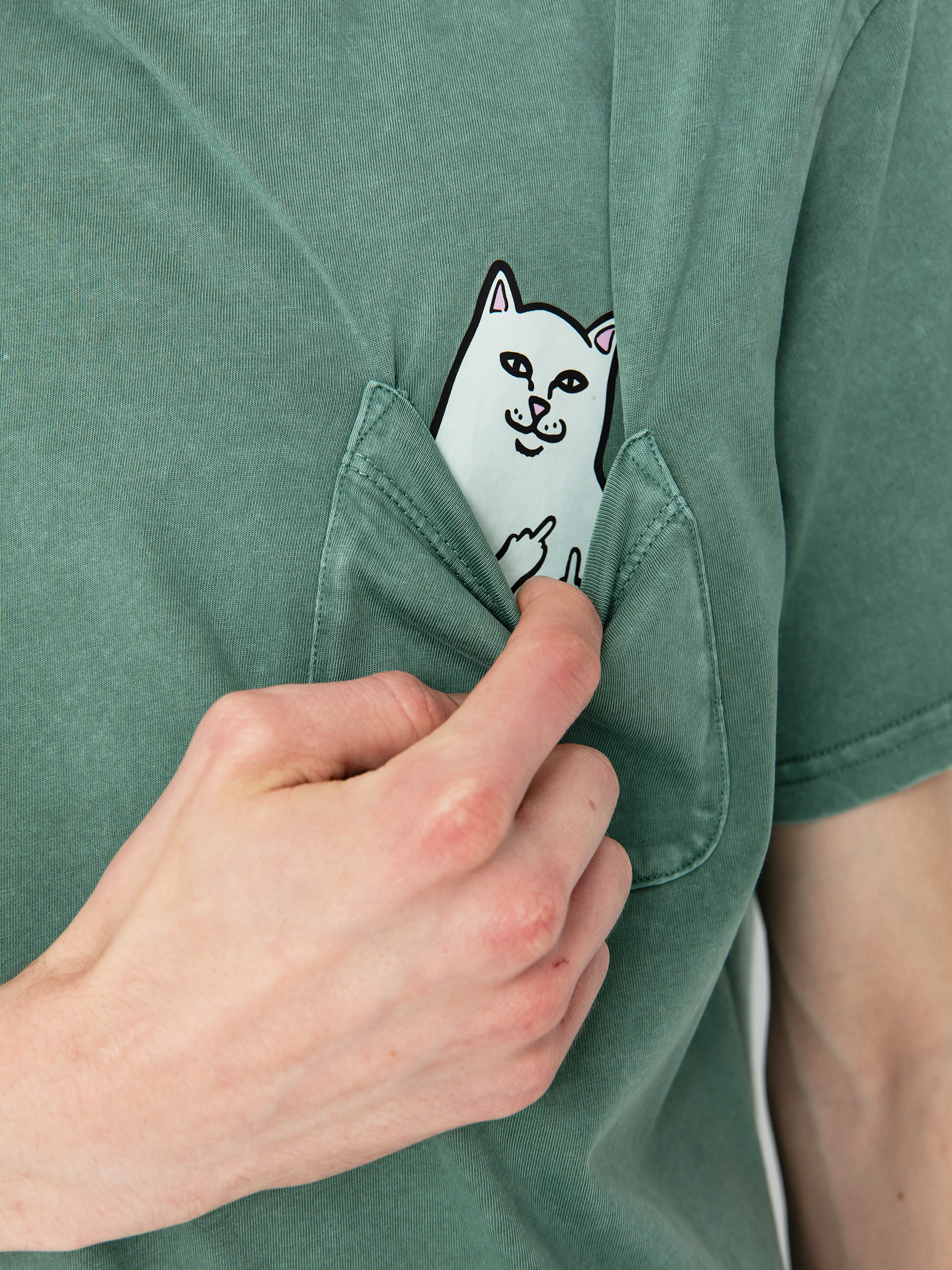 RipNDip Lord Nermal Pocket Póló (olive mineral)