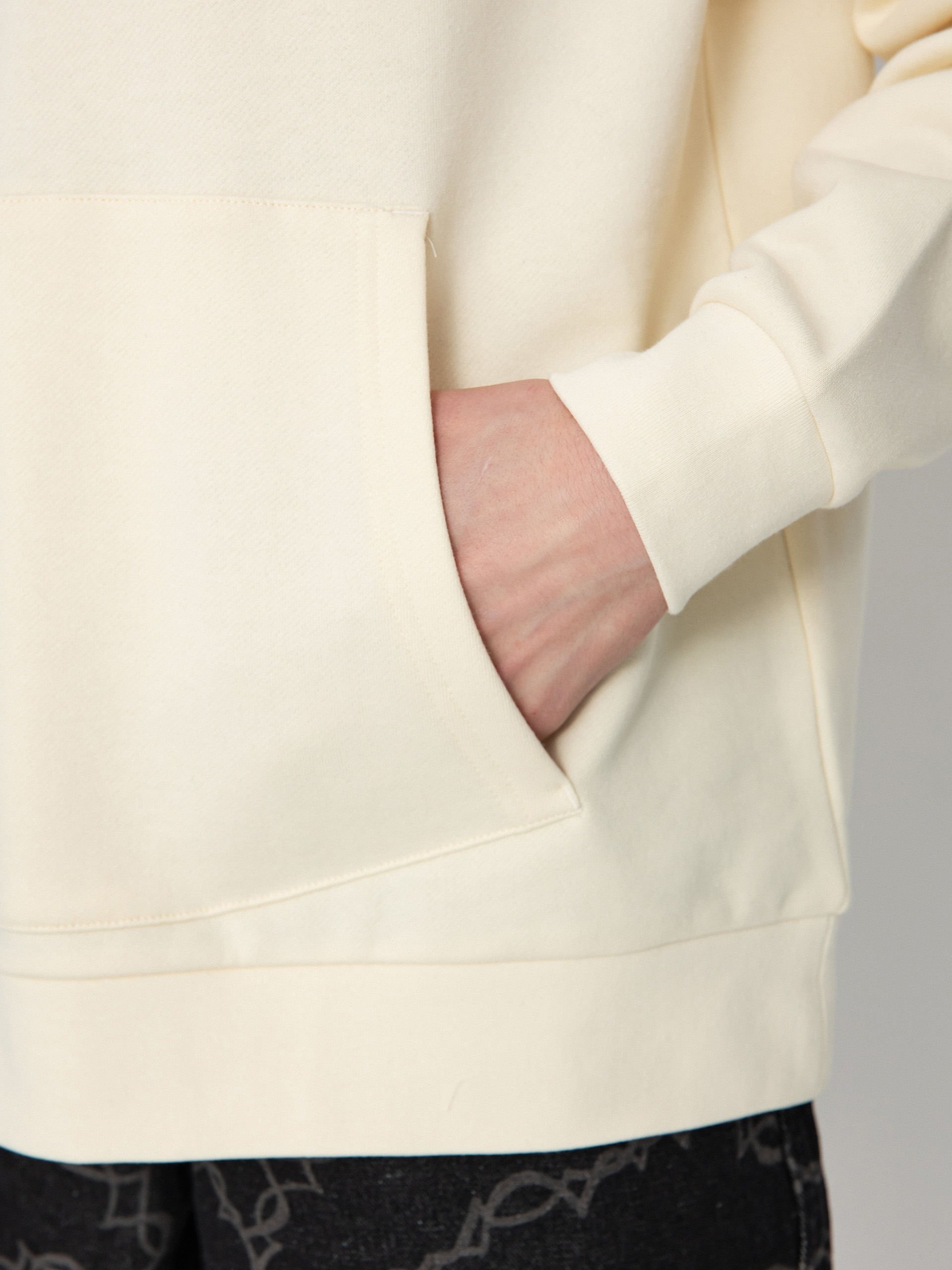 Kapucnis pulóver RipNDip Grabs HD (bone)