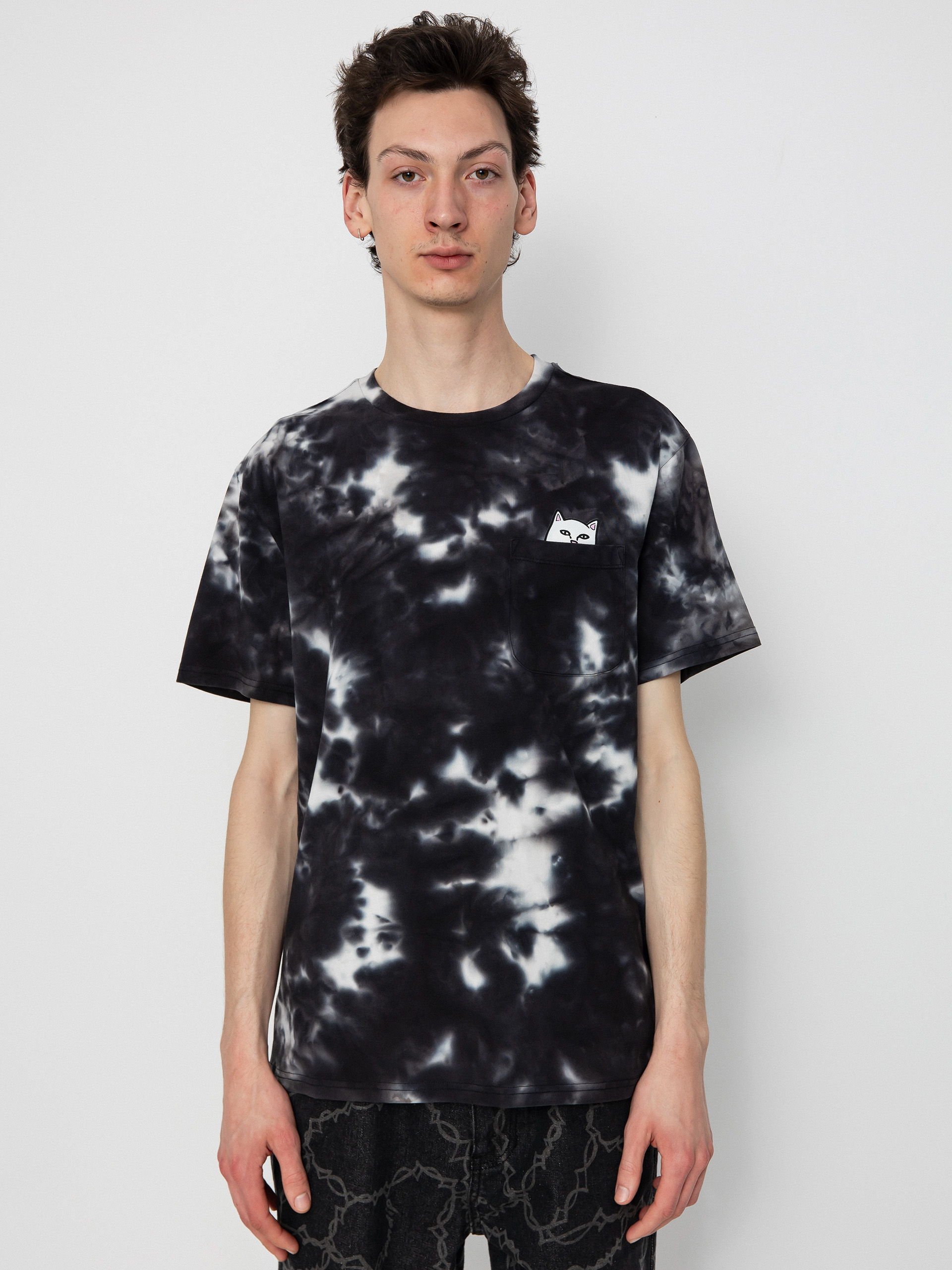 RipNDip Lord Nermal Pocket Póló (black lightning wash)