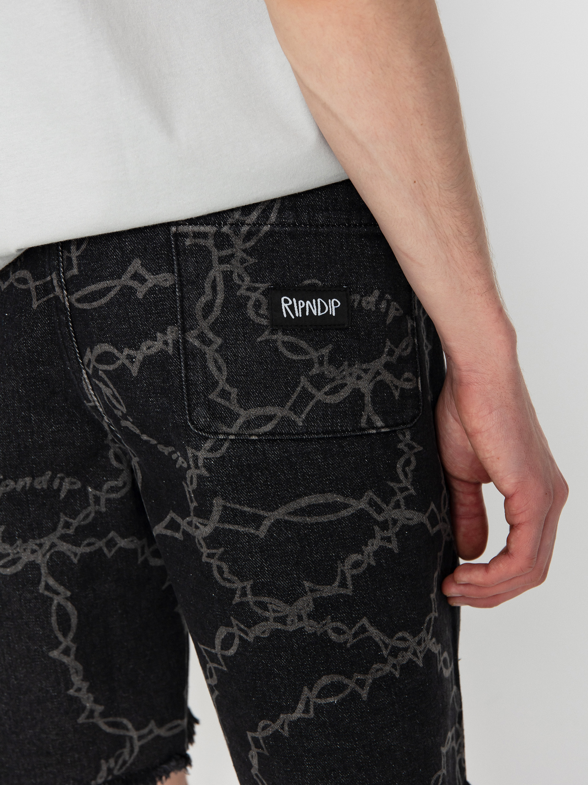 Rövidnadrág RipNDip Wired Denim (black)