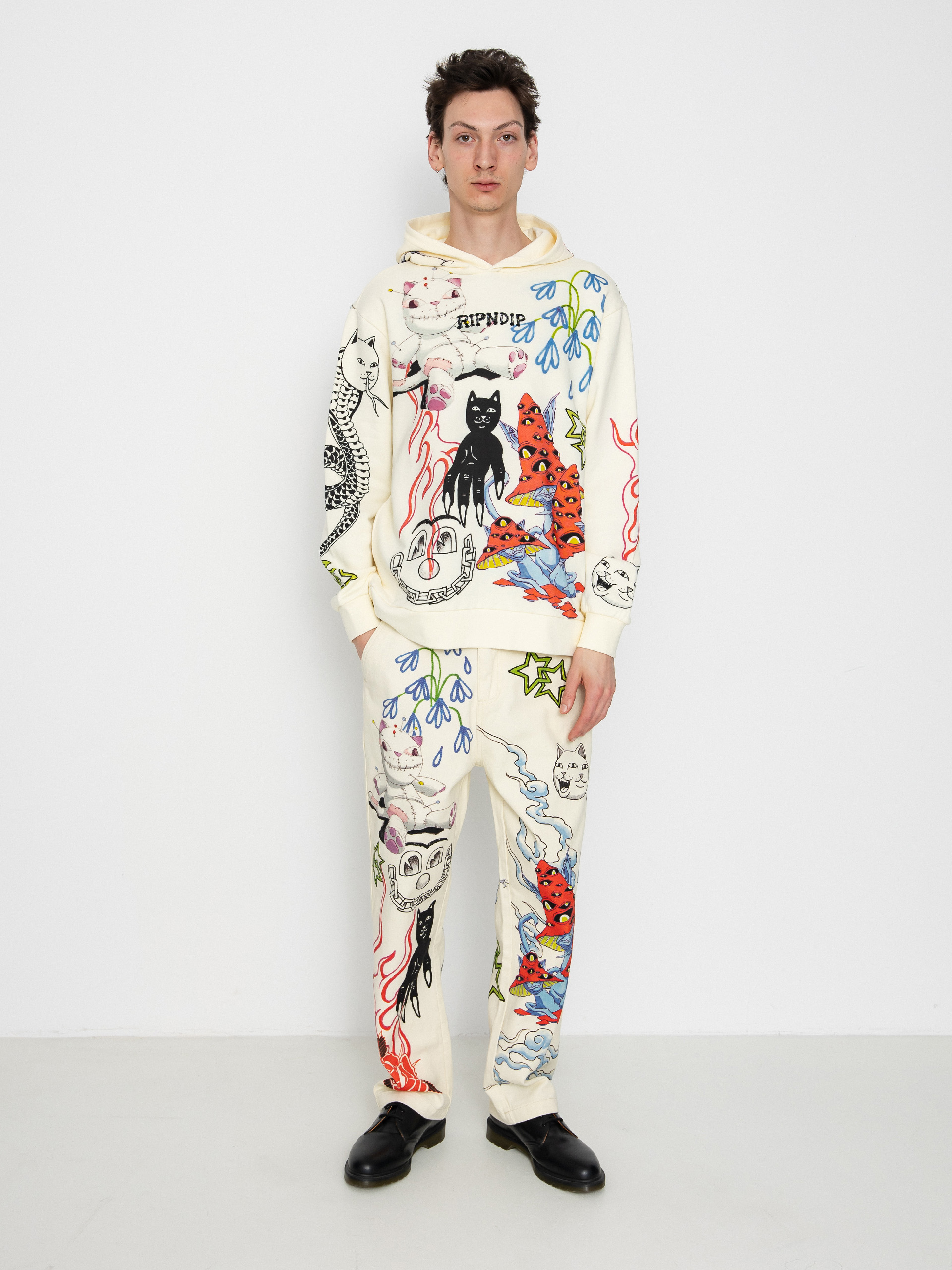 RipNDip Travis HD Kapucnis pulóver (off white)