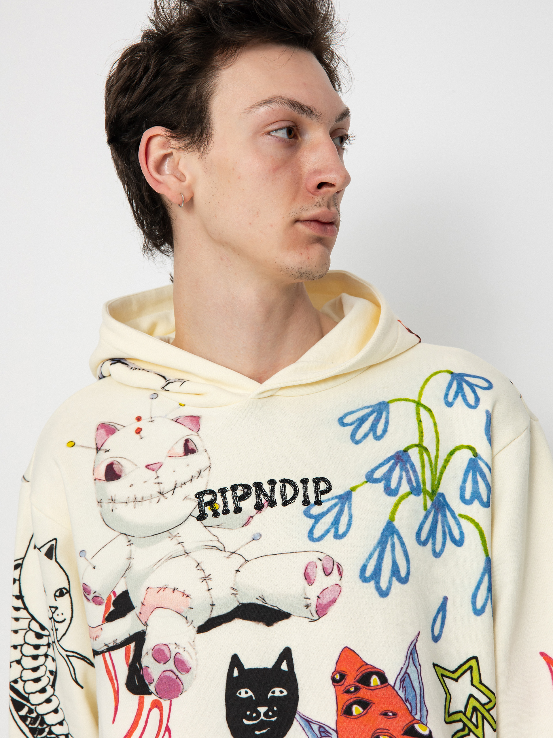 RipNDip Travis HD Kapucnis pulóver (off white)