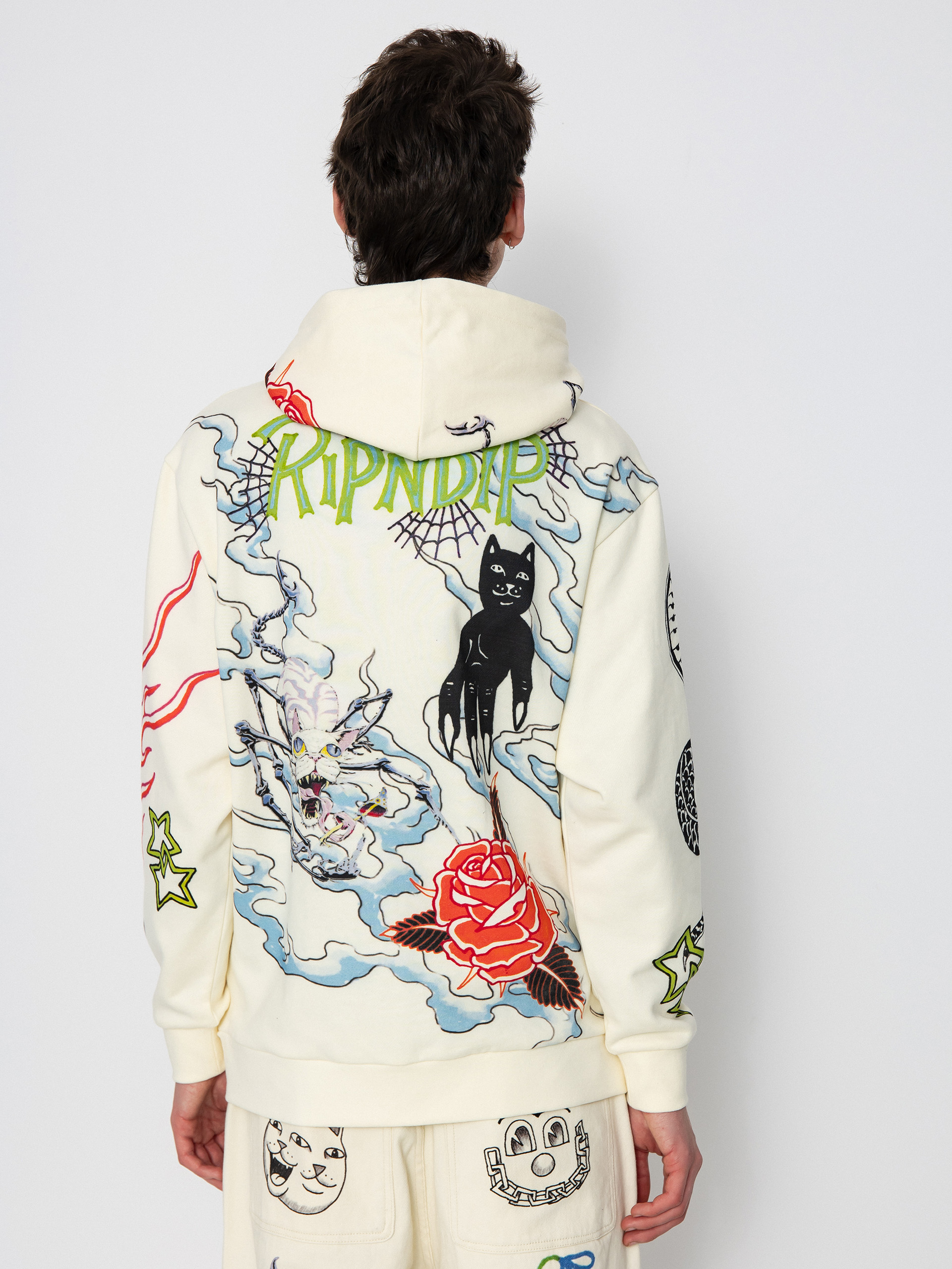 RipNDip Travis HD Kapucnis pulóver (off white)