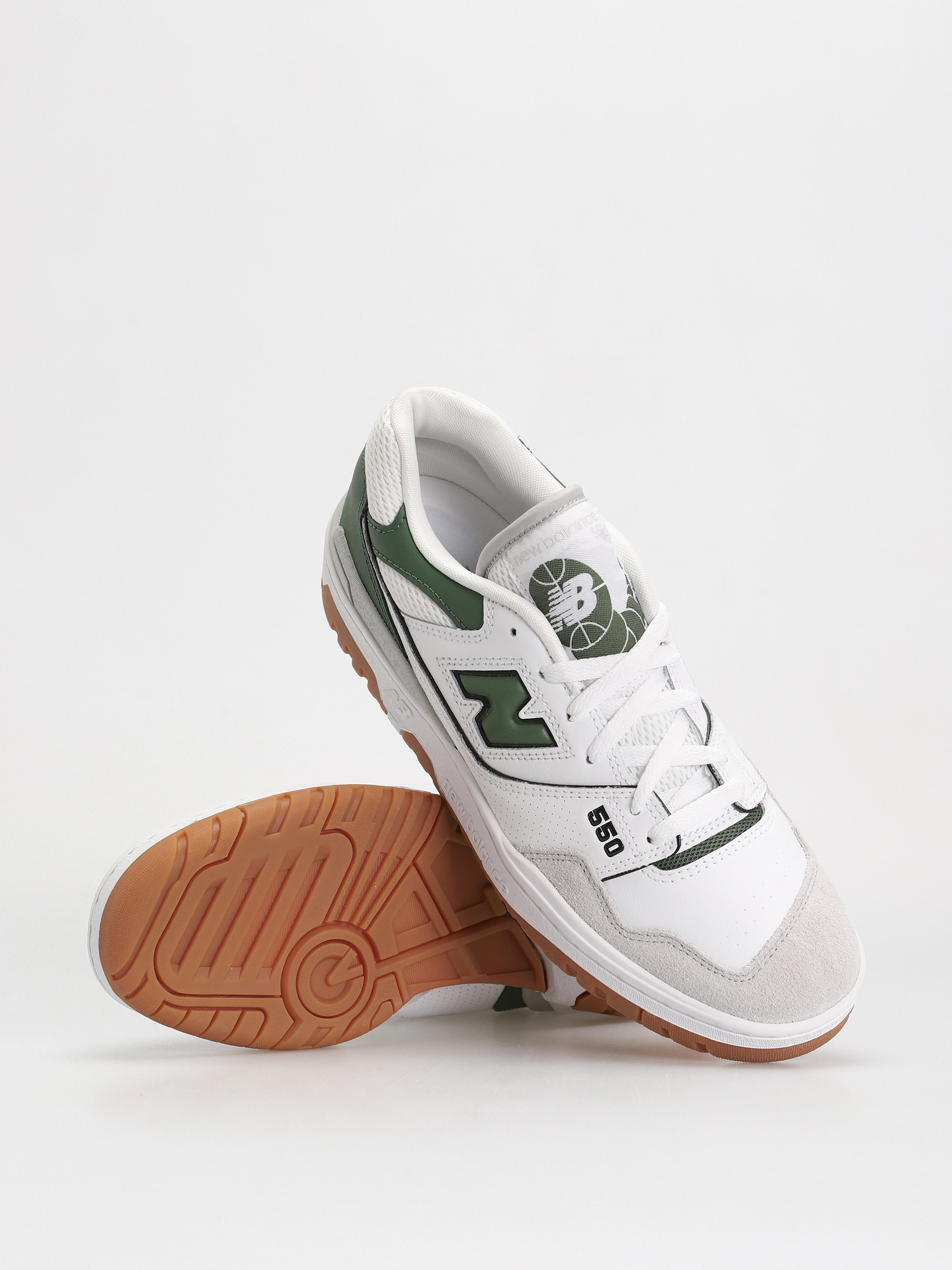 New Balance 550 Cipők (white green gum)