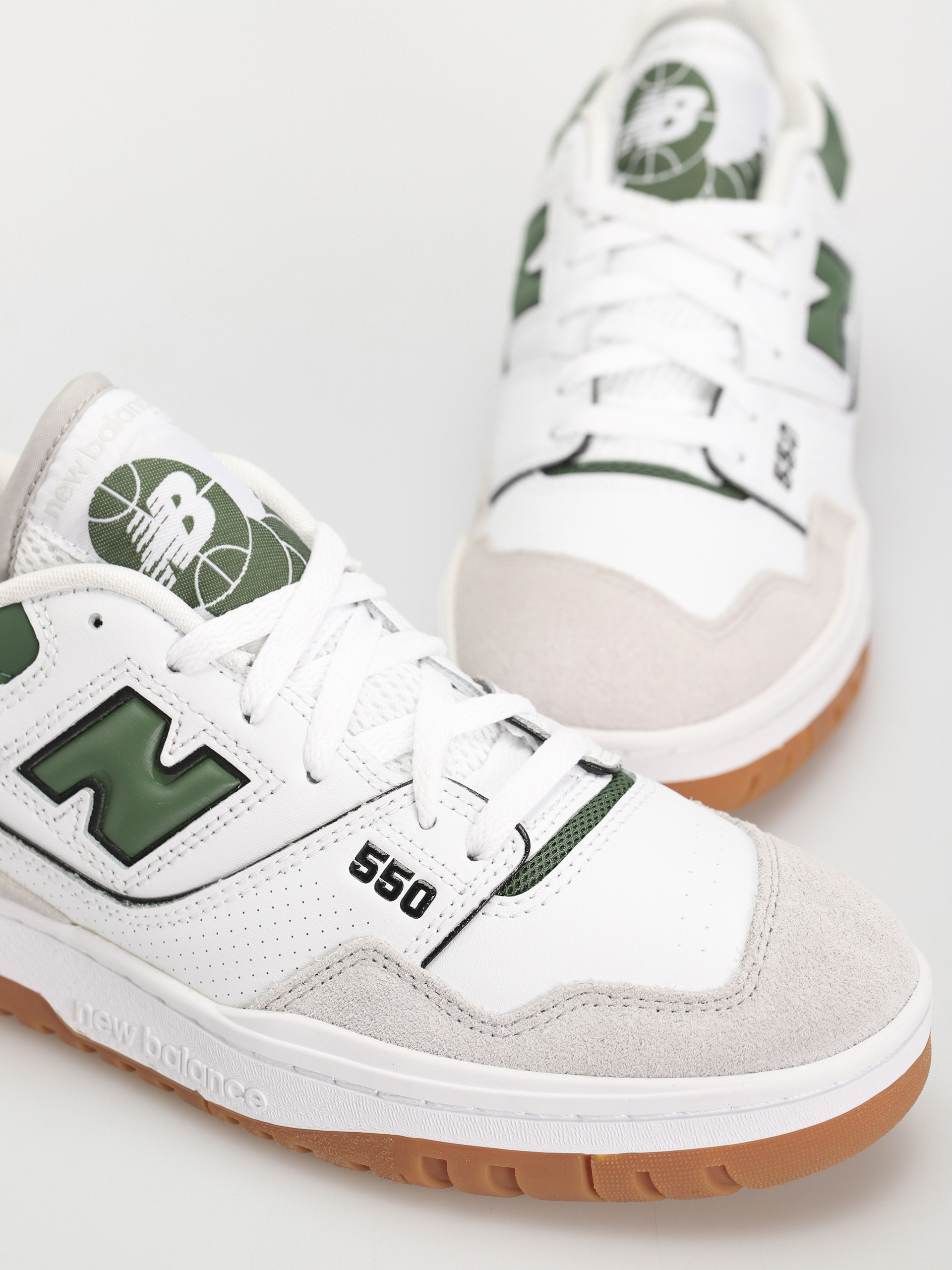New Balance 550 Cipők (white green gum)