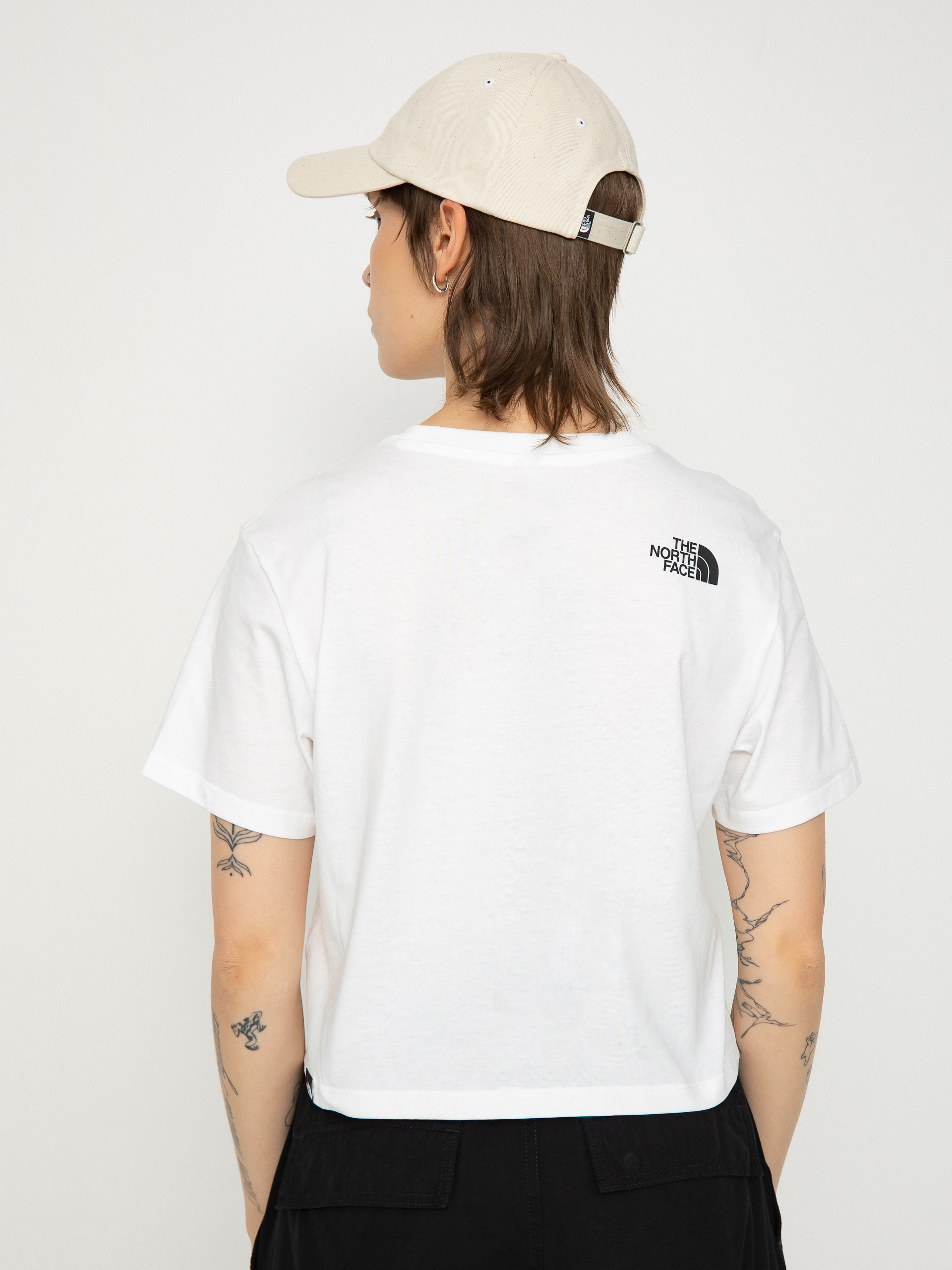 Póló The North Face Simple Dome Cropped Slim Wmn (tnf white)