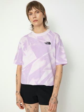 The North Face Oversize Simple Dome Print Wmn Póló (icy lilac garment fold)