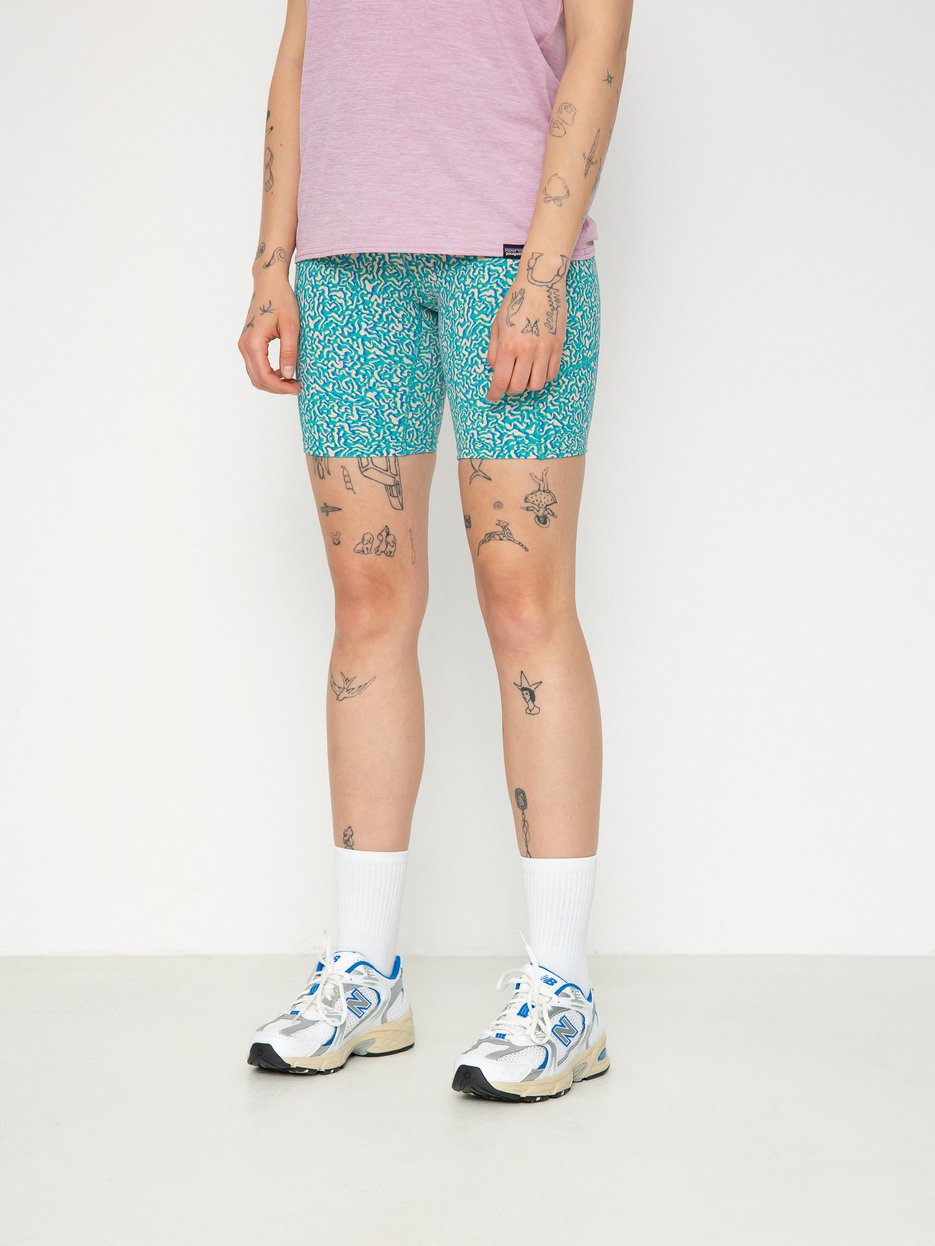 Leggings Patagonia Maipo Shorts Wmn (sea texture subtidal blue)