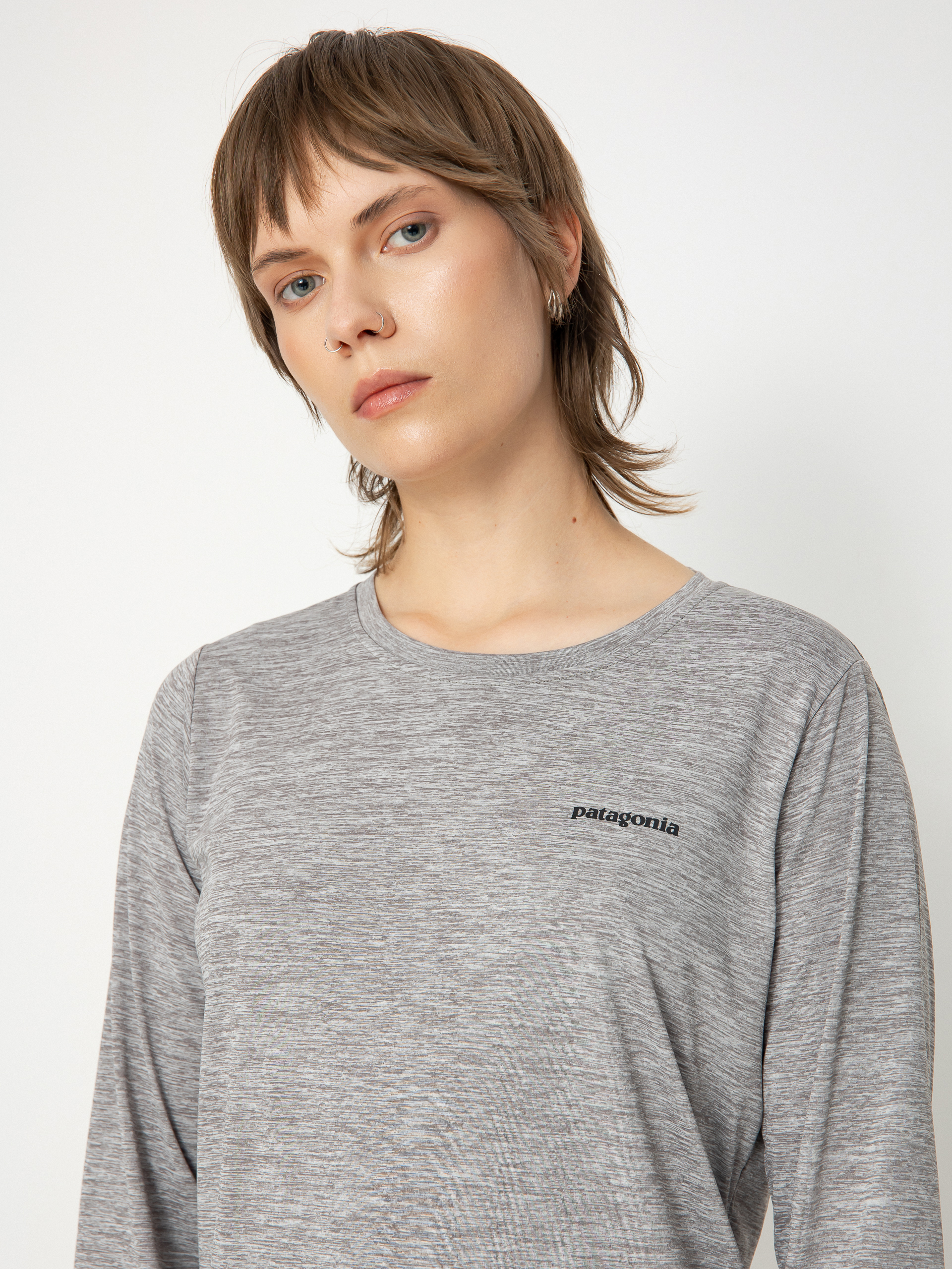 Patagonia Cap Cool Daily Graphic Wmn Hosszú ujjú felső (fitz roy trout feather grey)