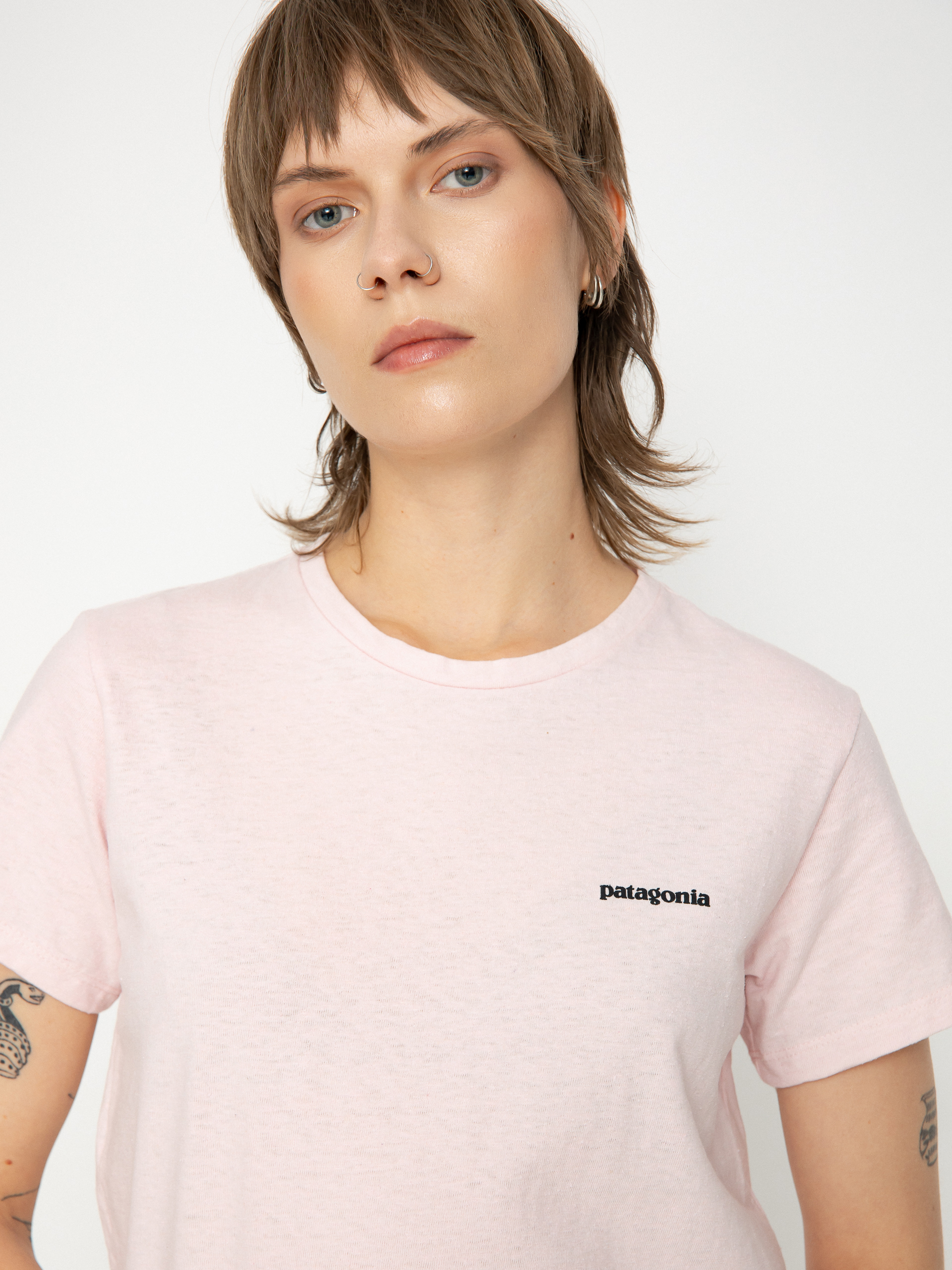 Patagonia P-6 Logo Responsibili Wmn Póló (p-6 outline whisker pink)