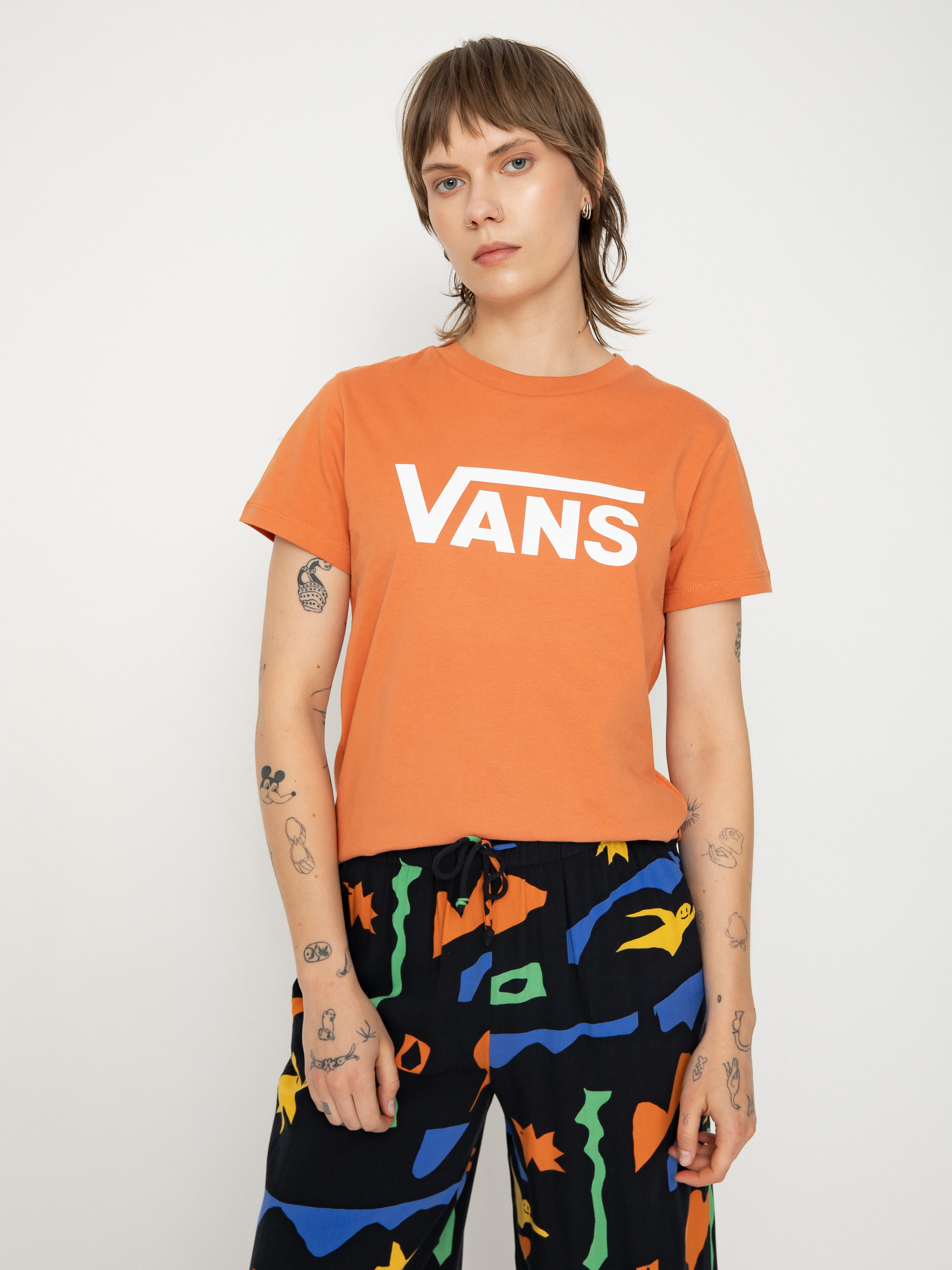 Vans Flying V Crew Wmn Póló (flying v autumn leaf)