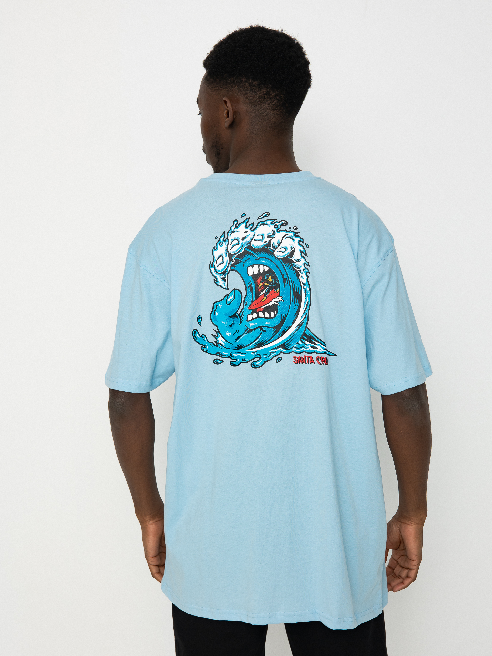 Santa Cruz Screaming Wave Póló (sky blue)