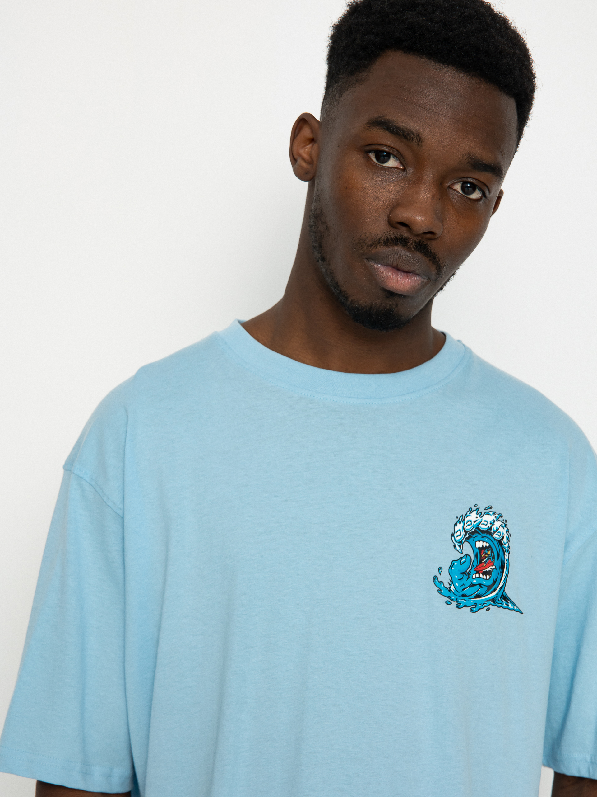 Santa Cruz Screaming Wave Póló (sky blue)