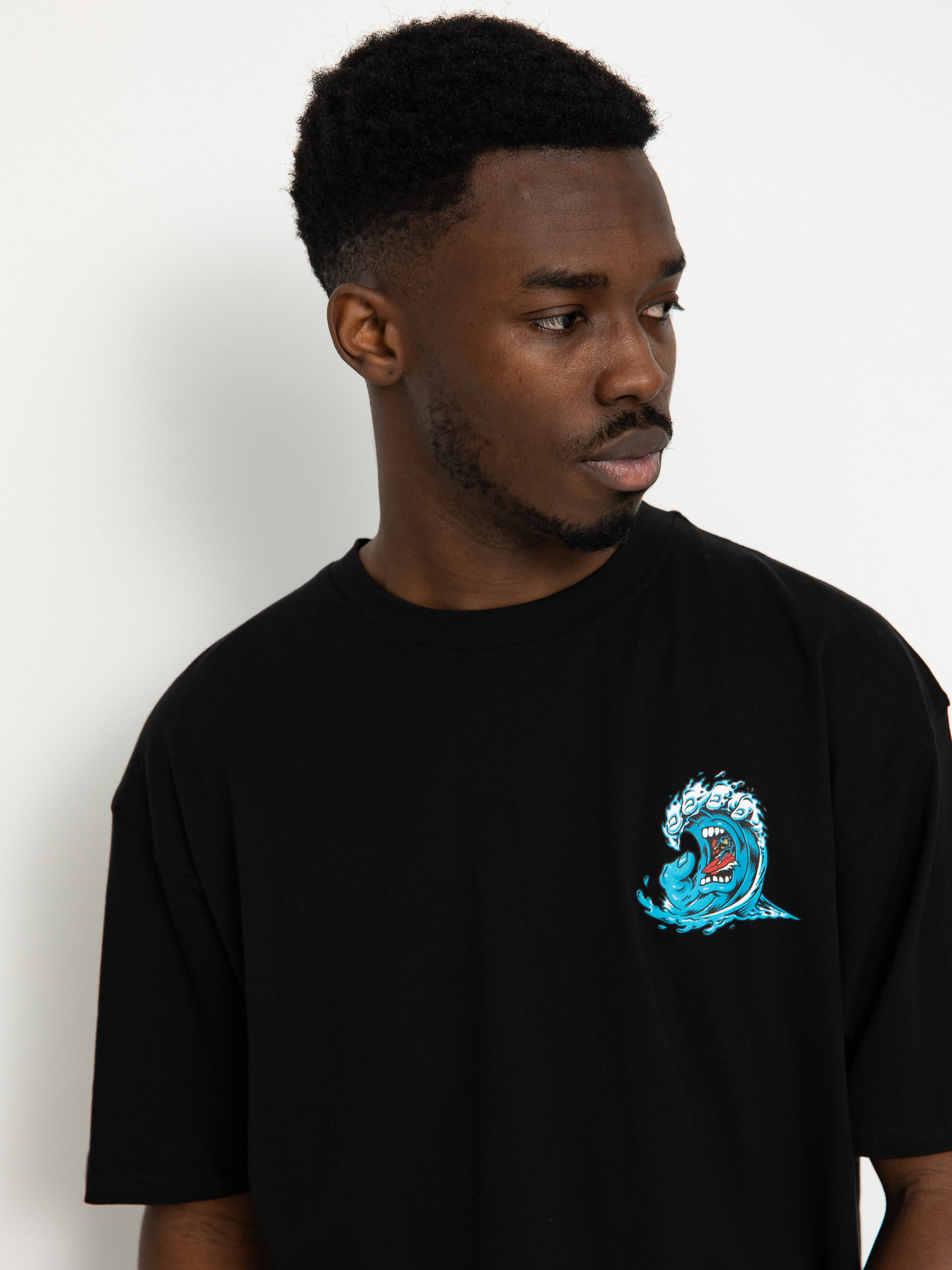Santa Cruz Screaming Wave Póló (black)