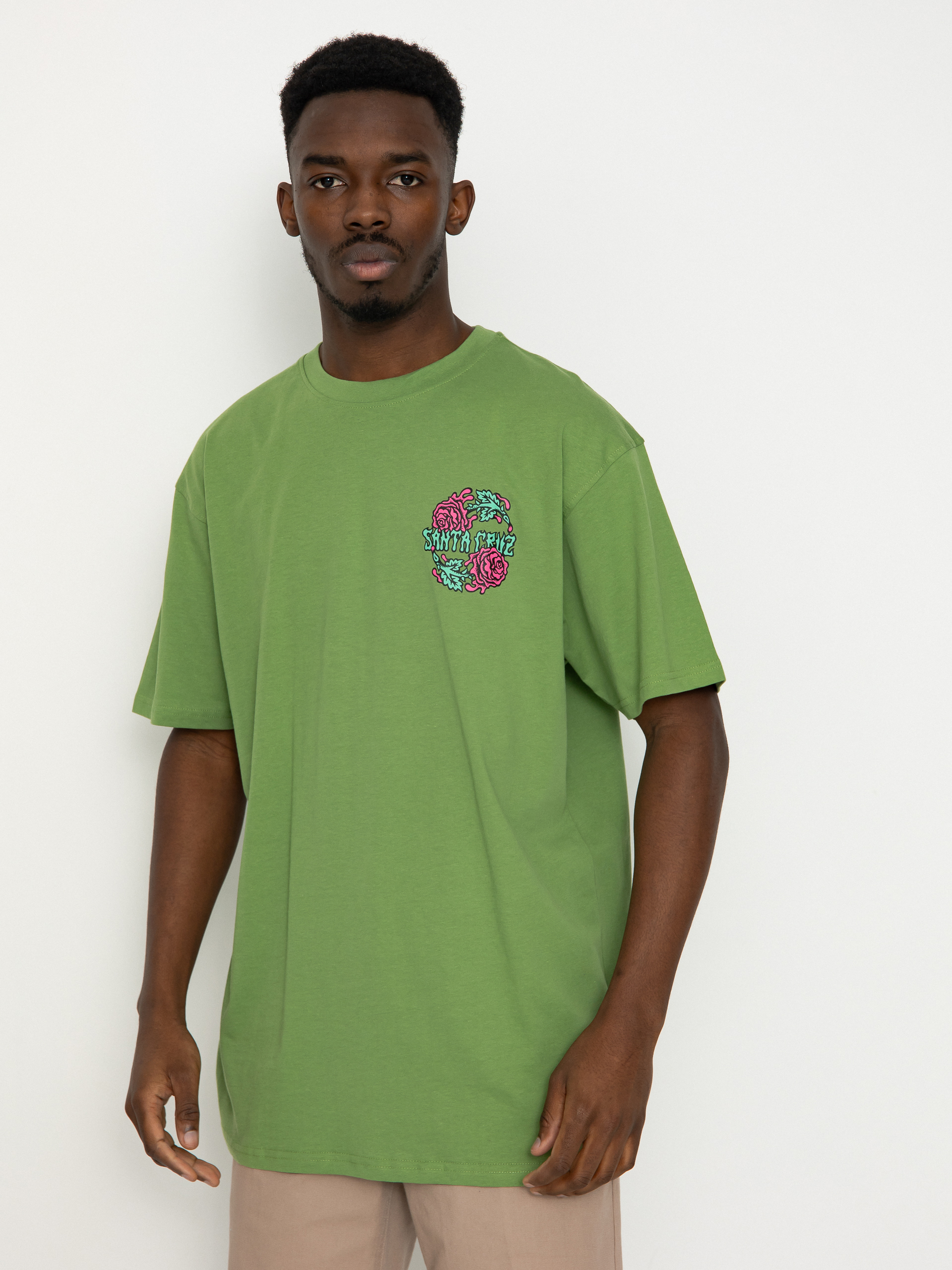 Santa Cruz Dressen Rose Crew Two Póló (apple)