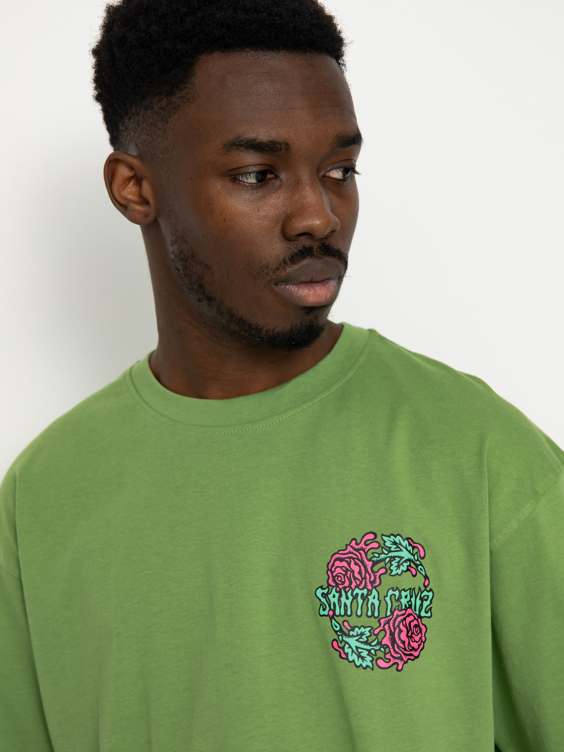 Santa Cruz Dressen Rose Crew Two Póló (apple)