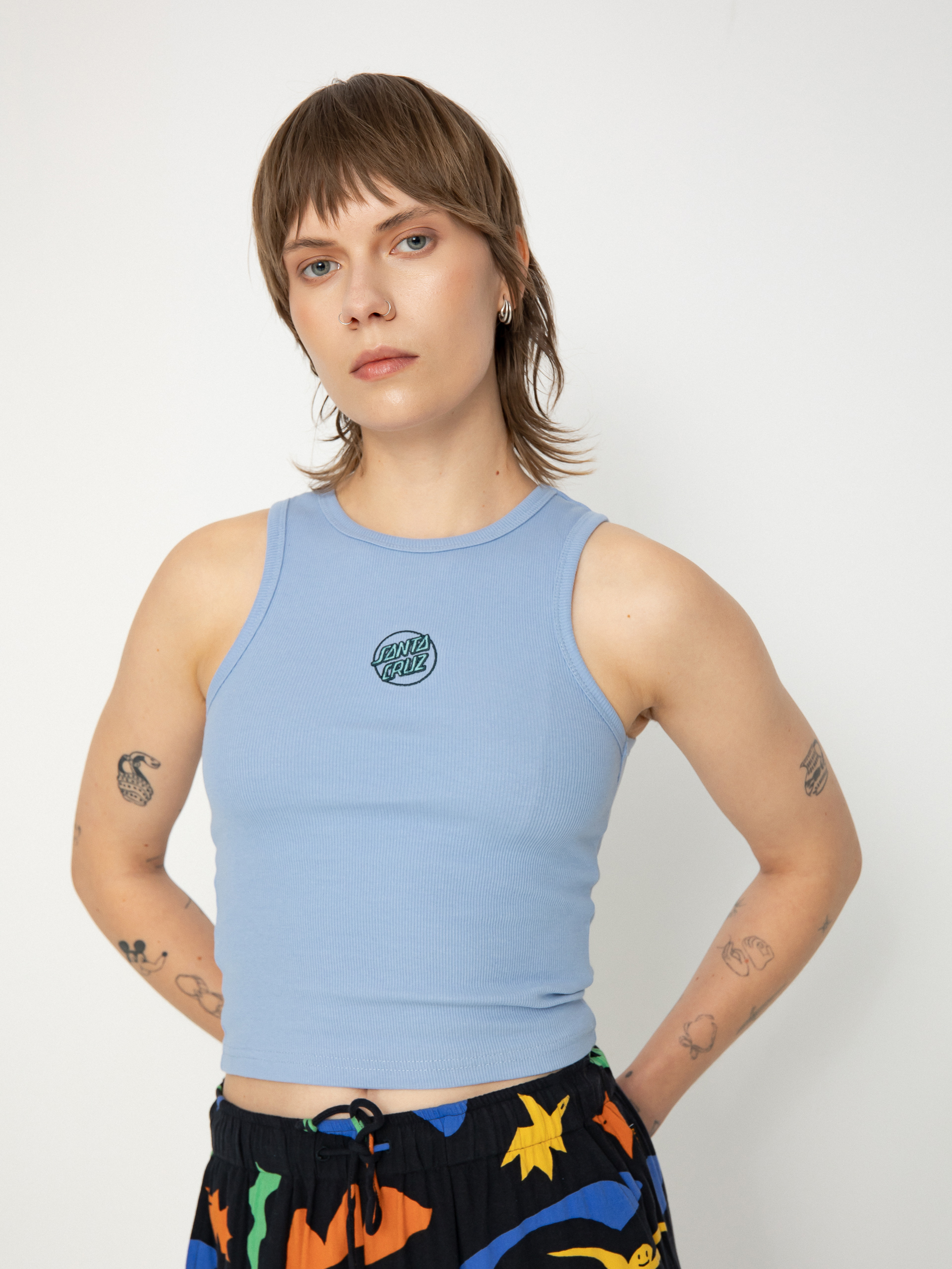 Santa Cruz Partial Dot Emb Wmn Póló (hyacinth)