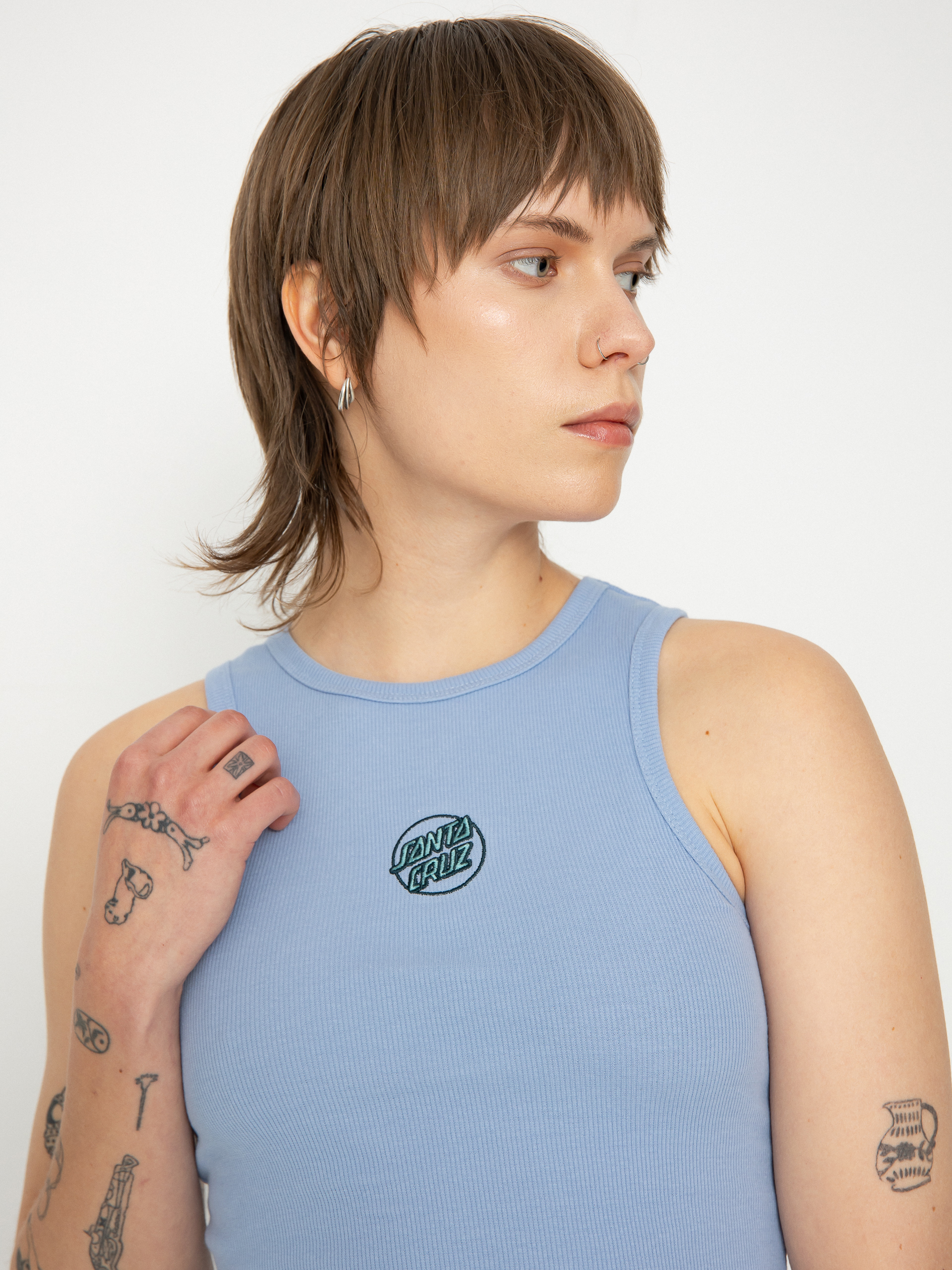 Santa Cruz Partial Dot Emb Wmn Póló (hyacinth)