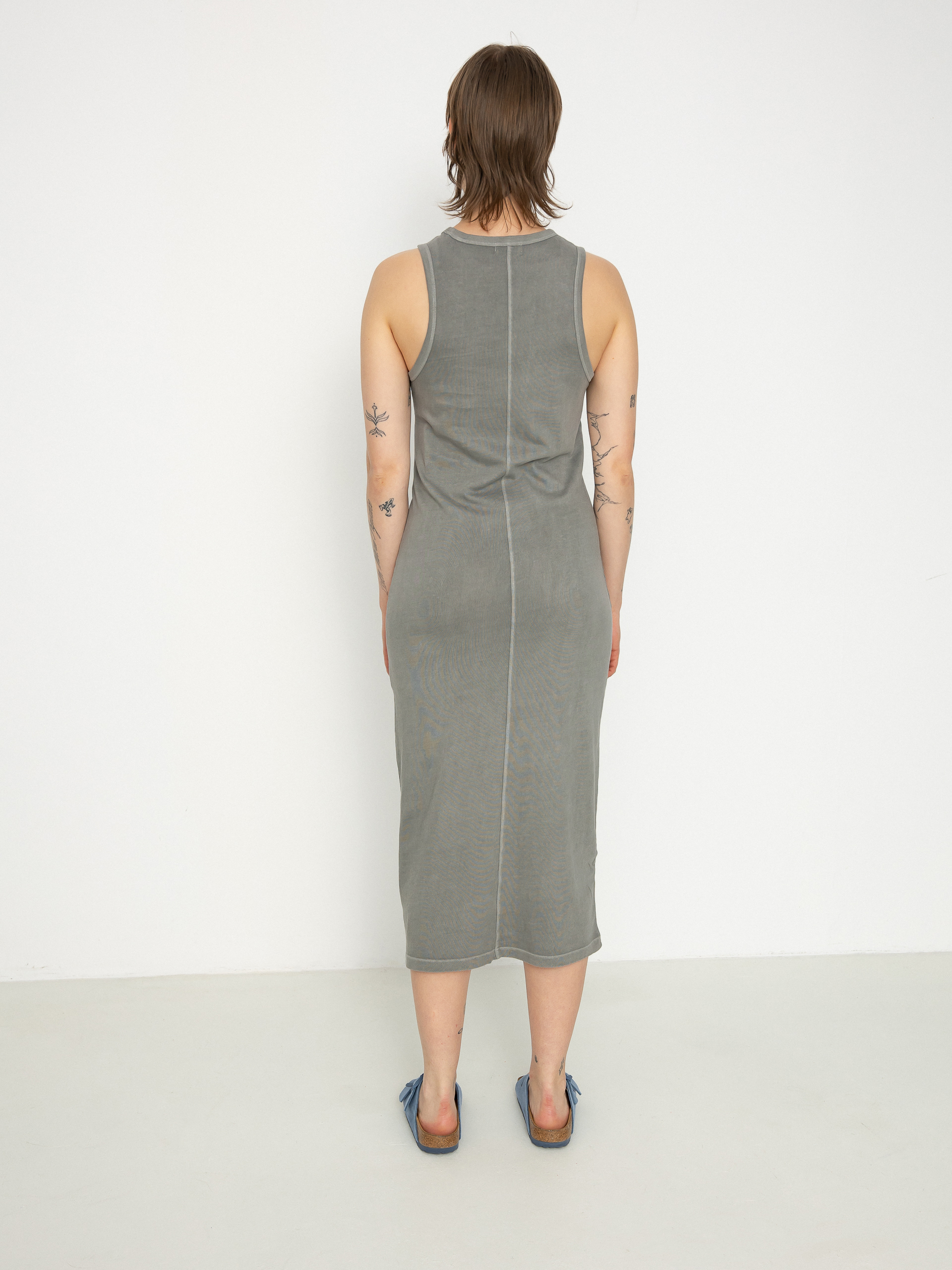 Brixton Carefree Organic Gd Tank Dress Wmn Ruha (washed black)