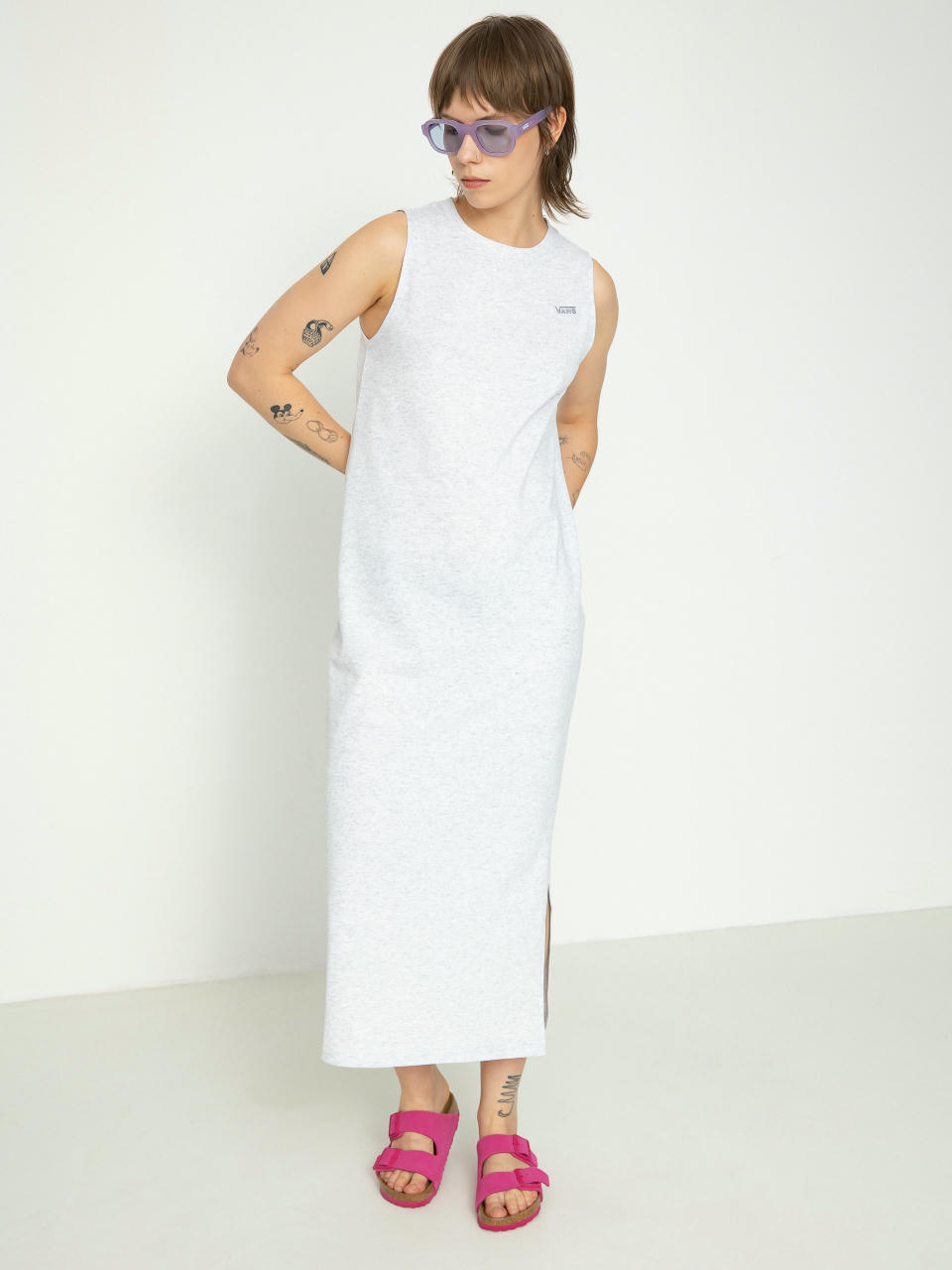 Ruha Vans Left Chest Maxi Wmn (light grey heather)