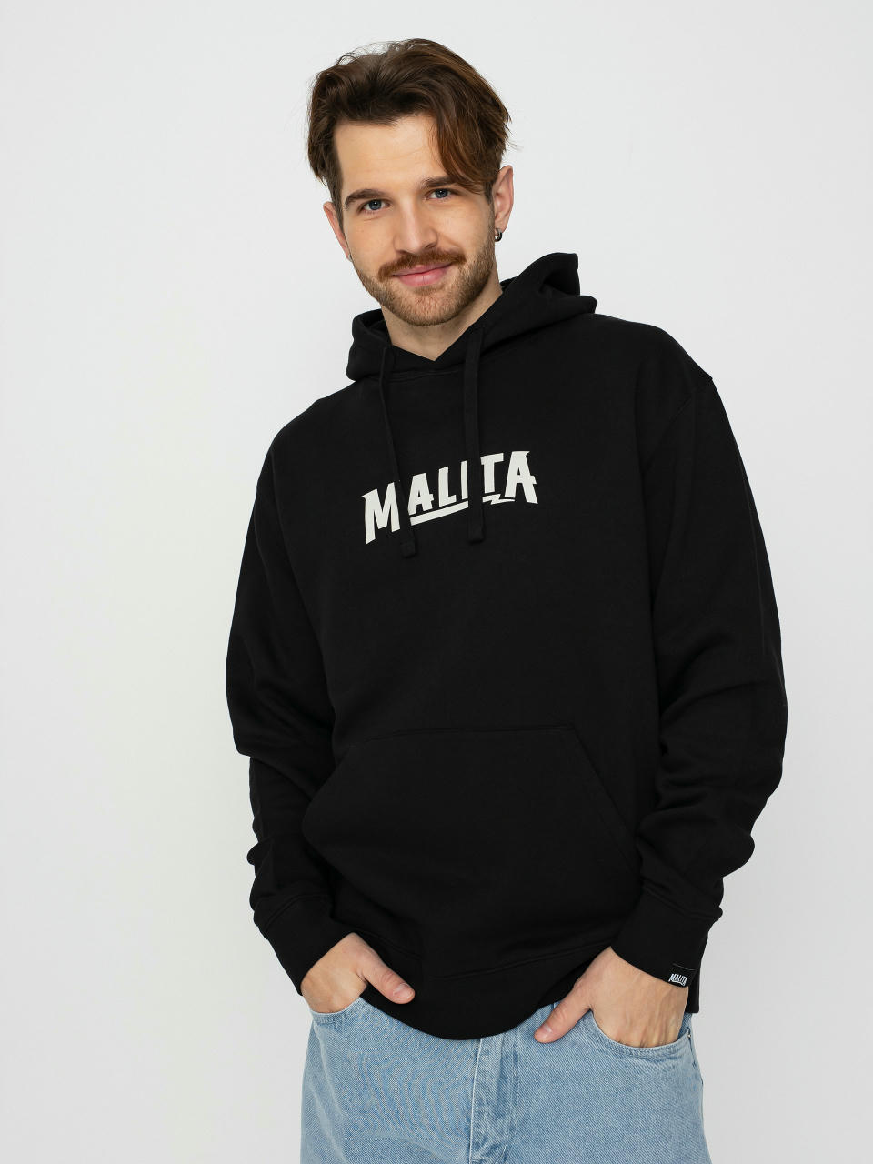 Malita Logo Thunder Kapucnis pulóver (black)