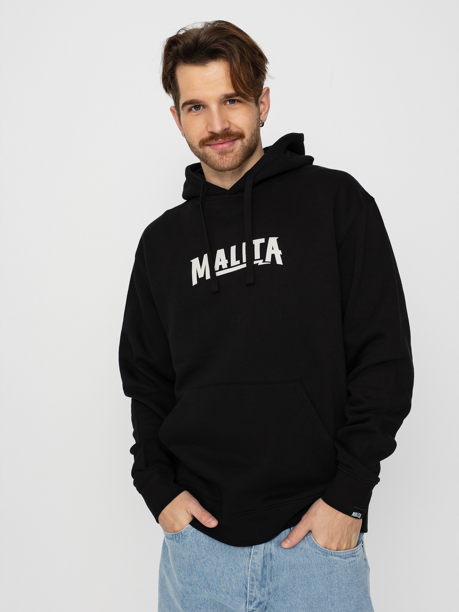 Malita Logo Thunder Kapucnis pulóver (black)