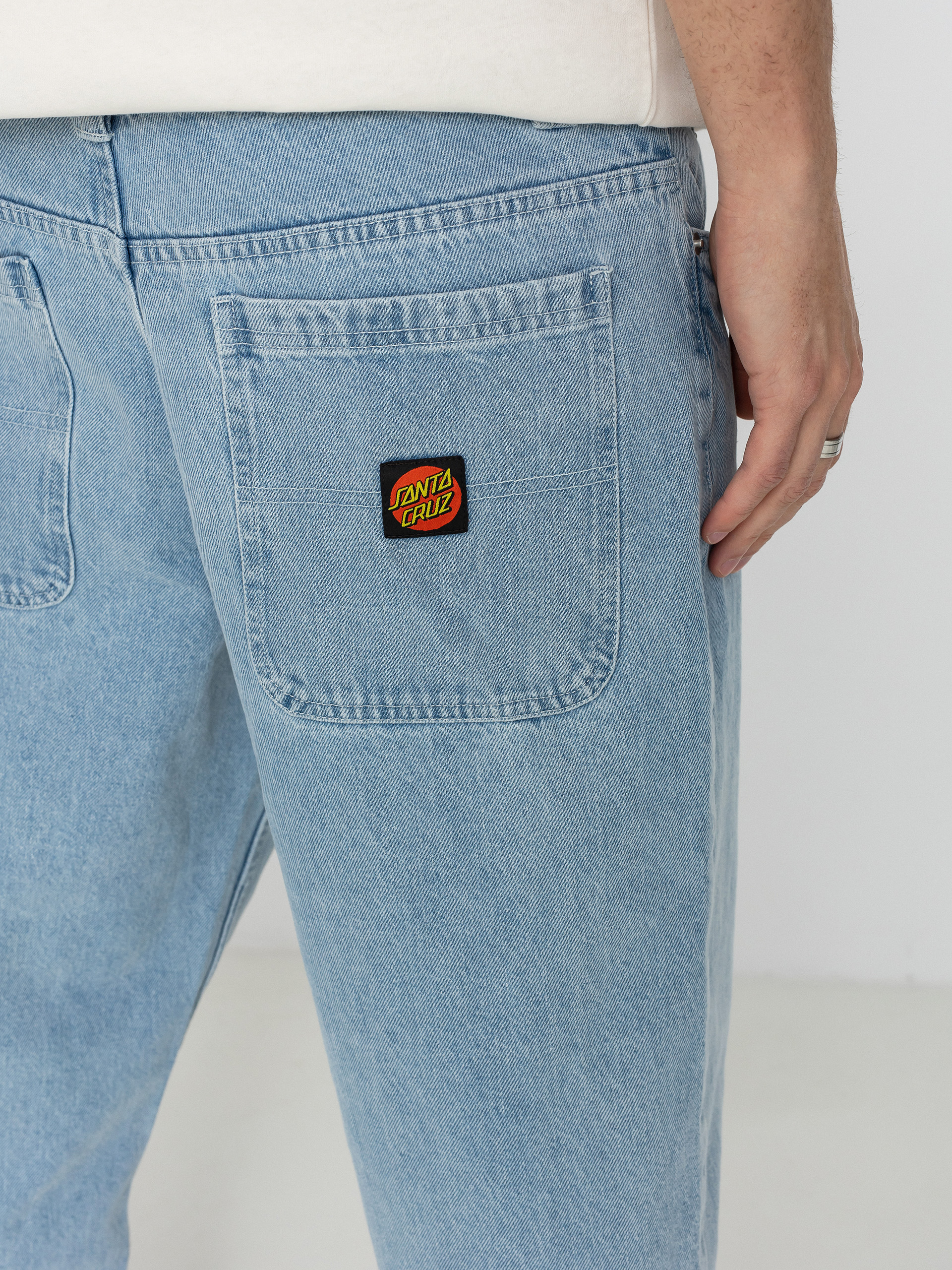 Santa Cruz Classic Label Jean Kisnadrág (stone wash)