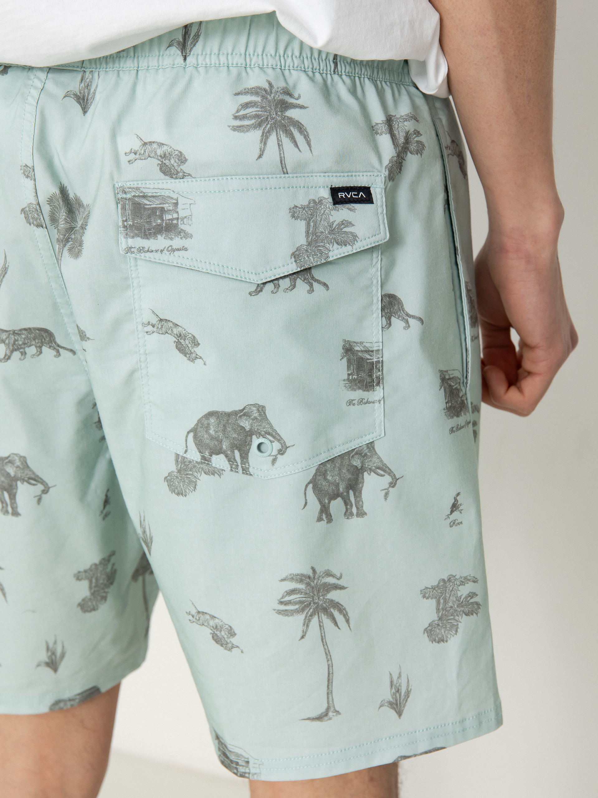 RVCA Barnes Elastic Boardshort (cool blue)