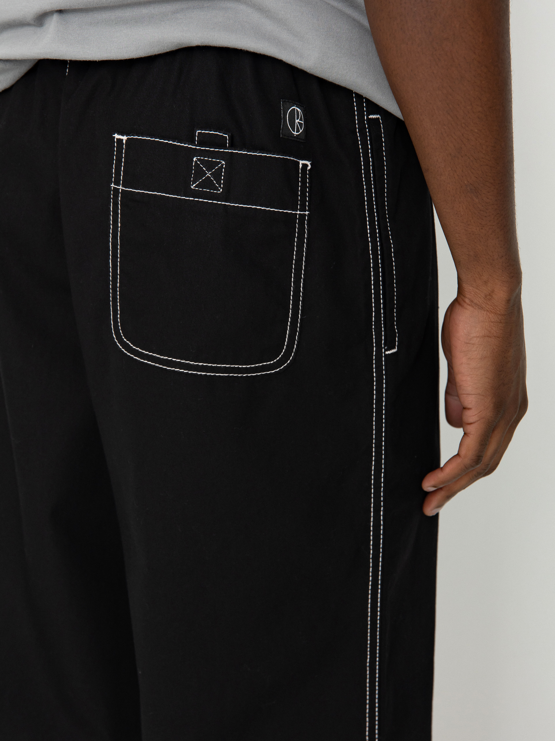 Kisnadrág Polar Skate Surf Pants Contrast (black/white)