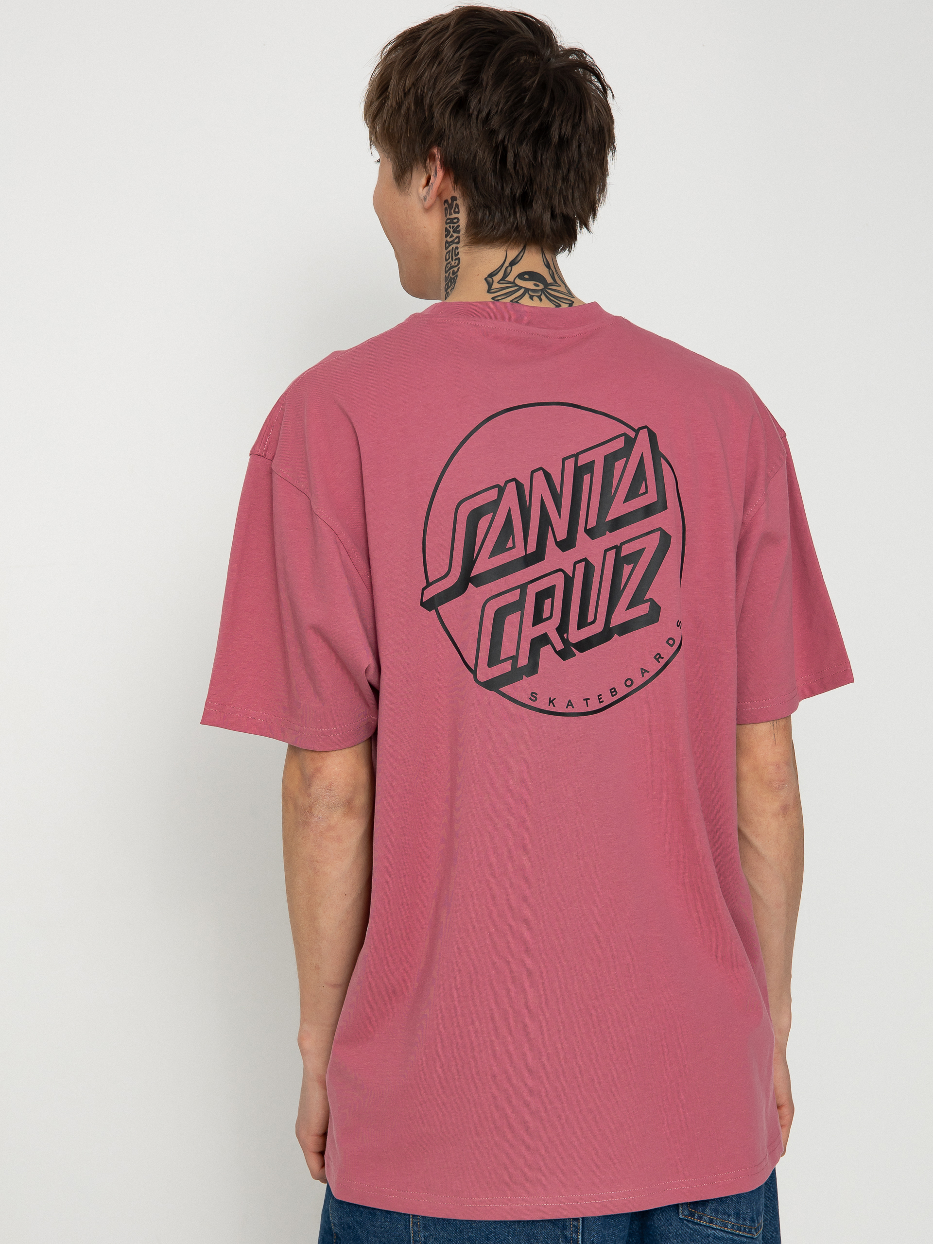 Santa Cruz Opus Dot Stripe Póló (dusty rose)