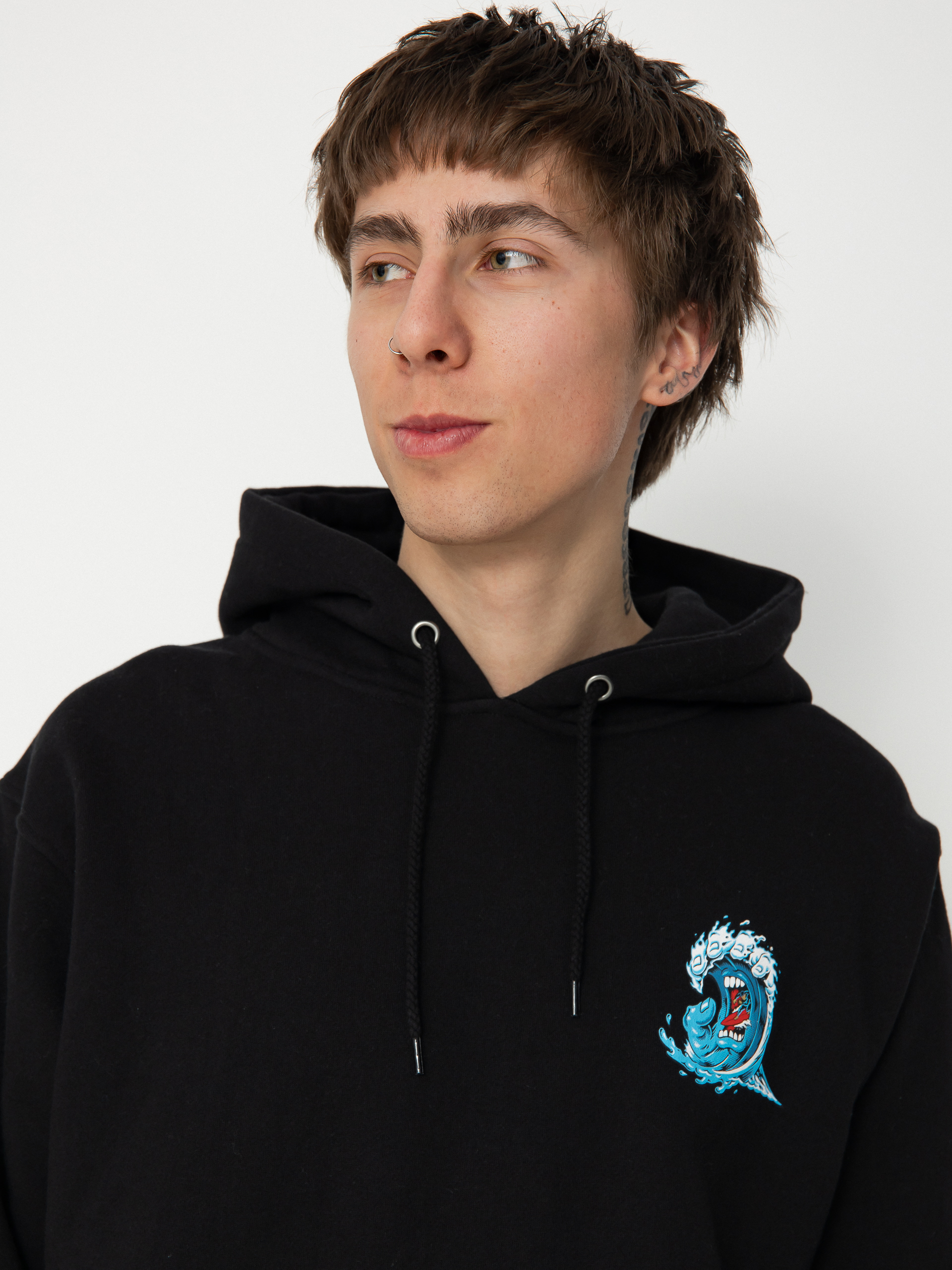 Santa Cruz Screaming Wave Pulóver (black)