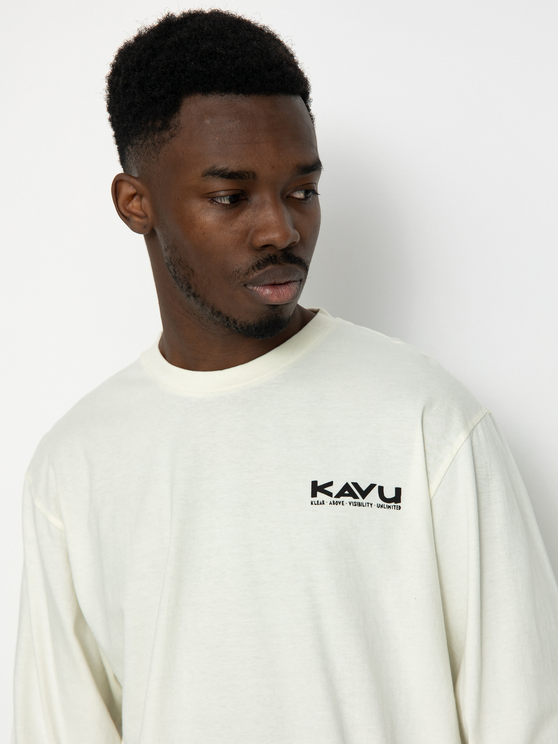 Póló Kavu LS Etch Art (off white)