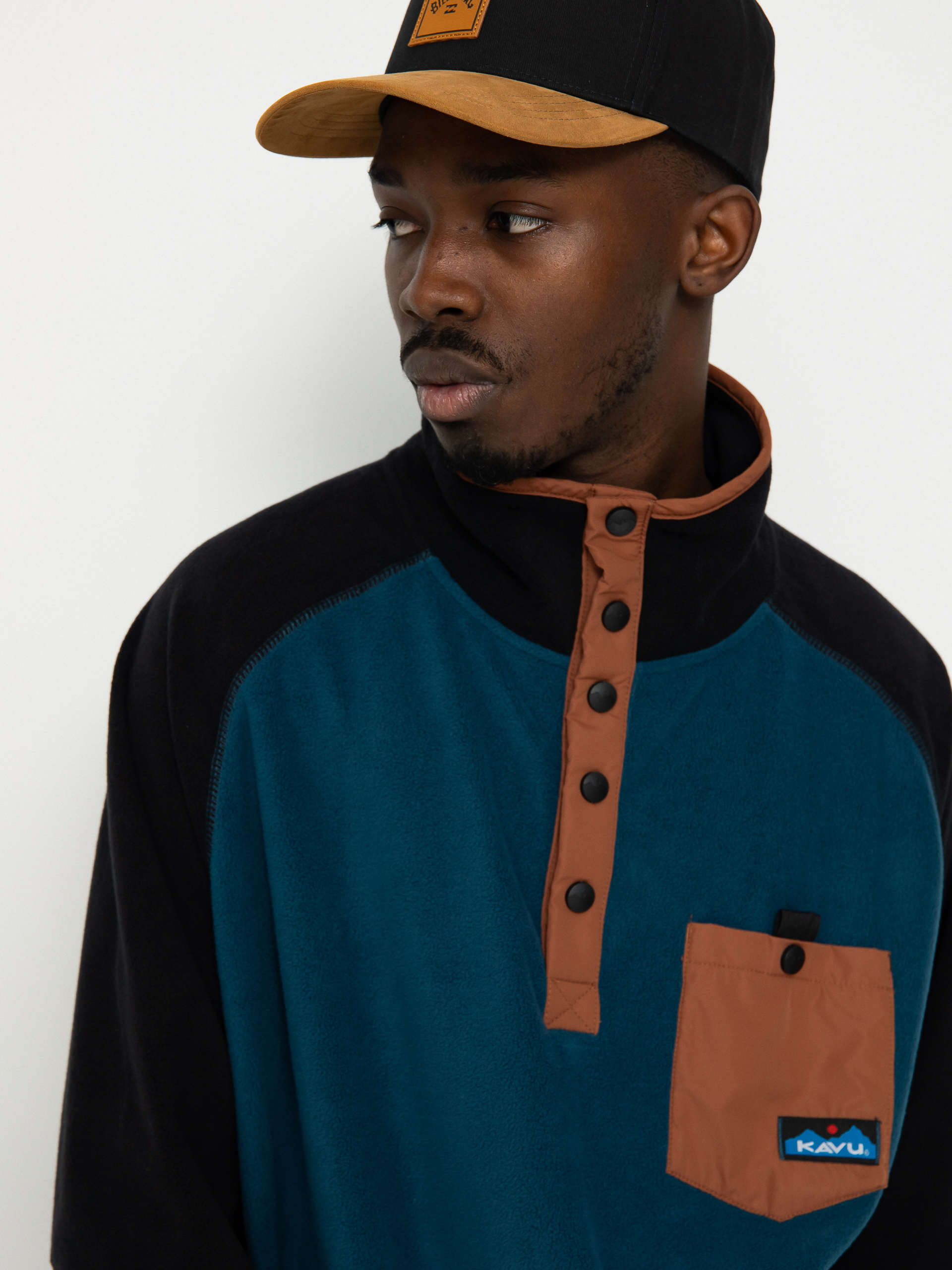 Férfi Polár pulóver Kavu Teannaway (seaworthy)