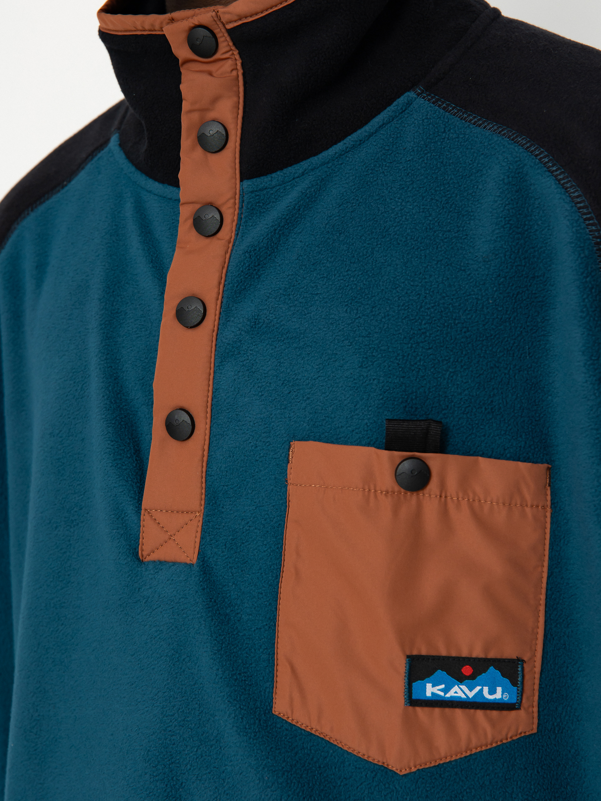 Férfi Polár pulóver Kavu Teannaway (seaworthy)