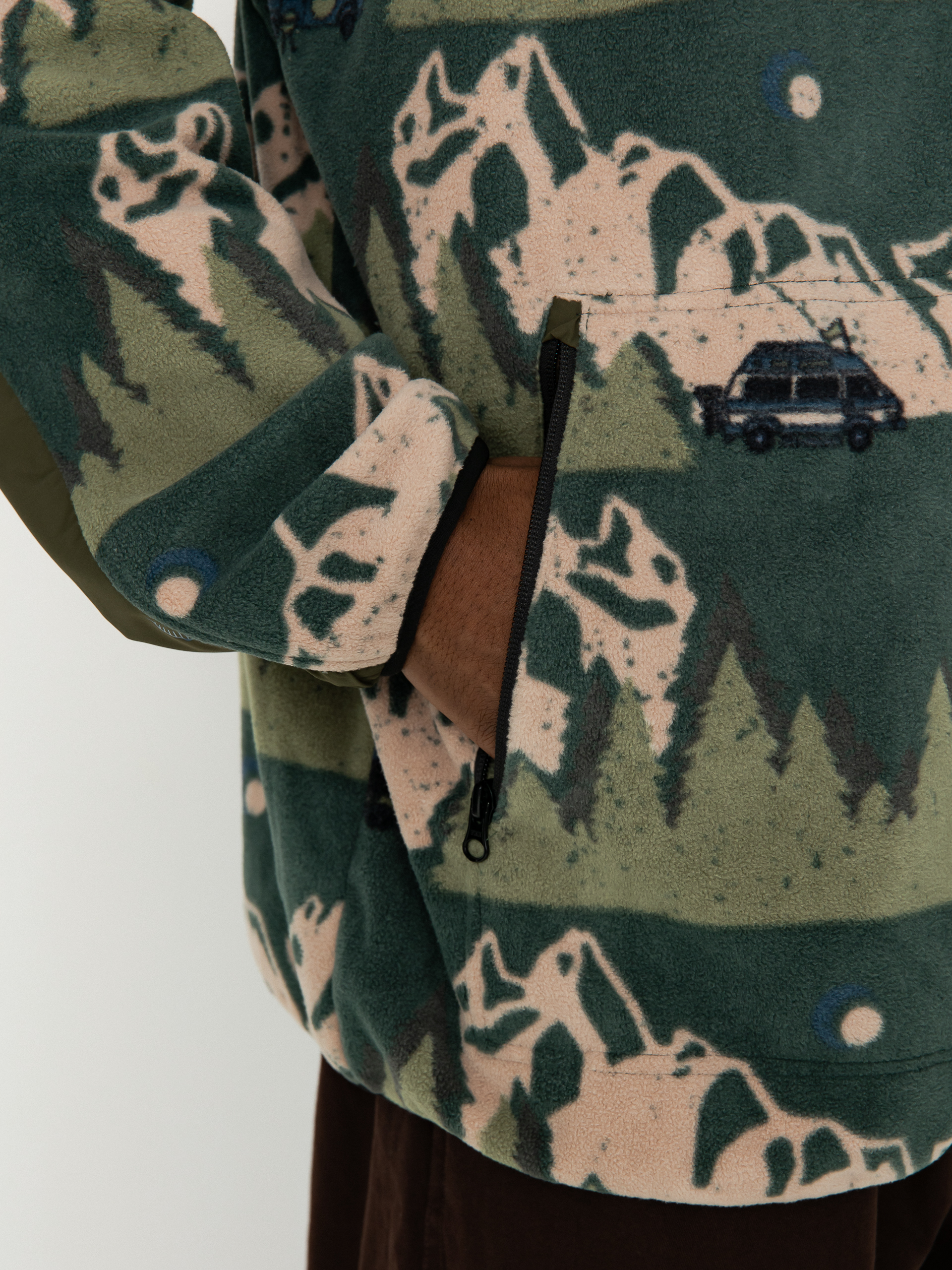 Férfi Polár pulóver Kavu Teannaway (getaway van)