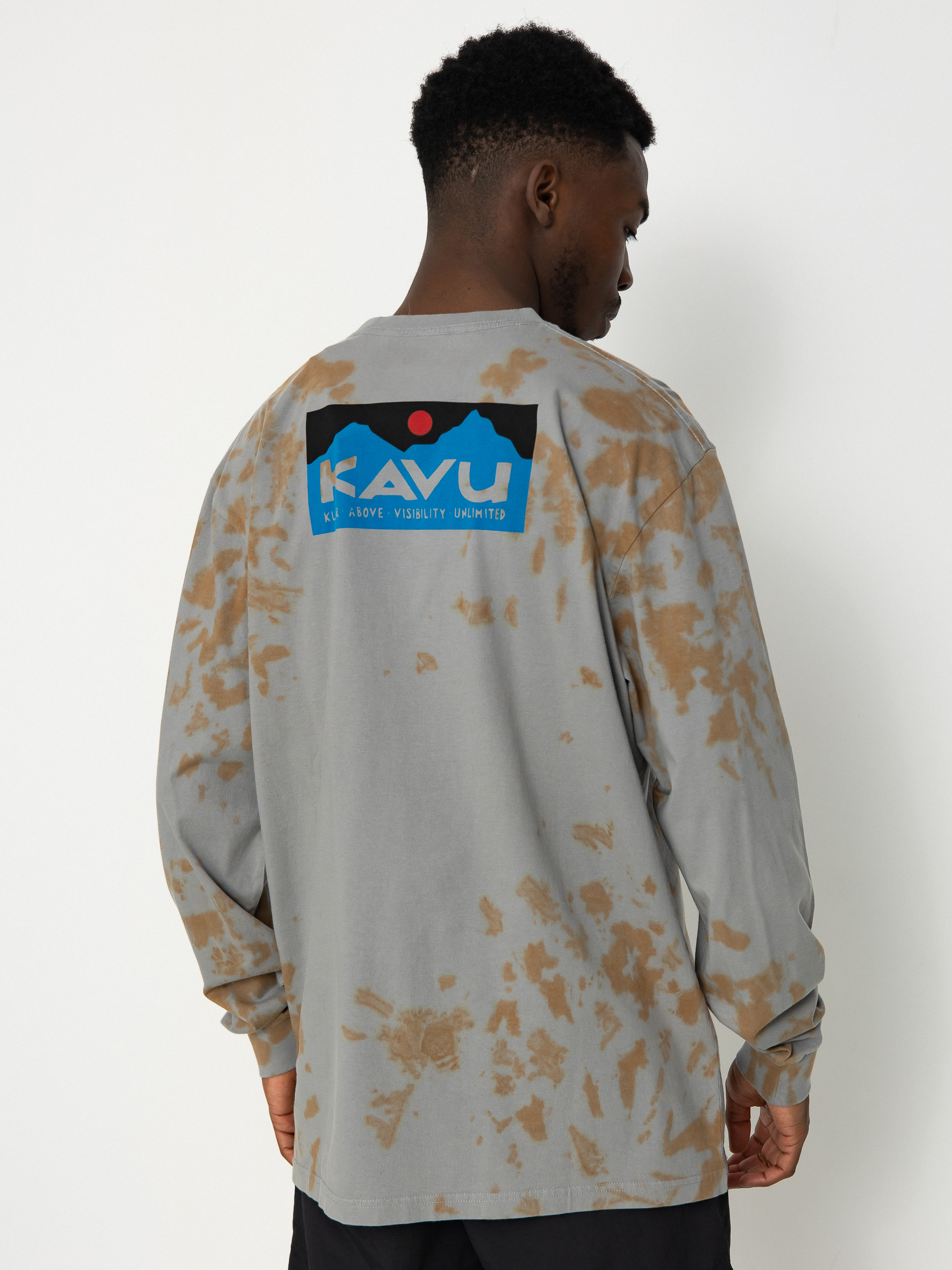 Póló Kavu LS Etch Art (moonstone tie dye)