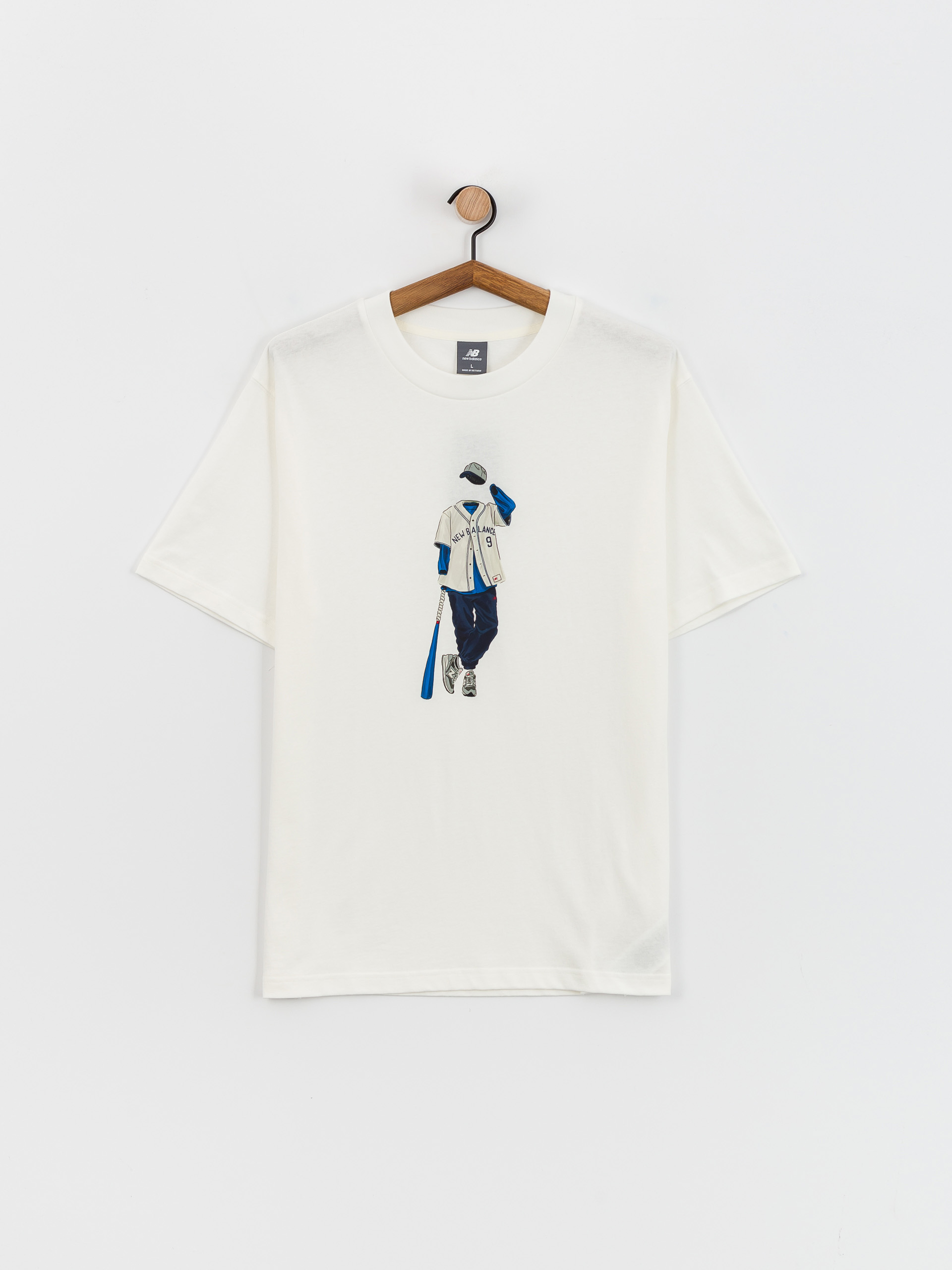 Póló New Balance Athletics Baseball (sea salt)