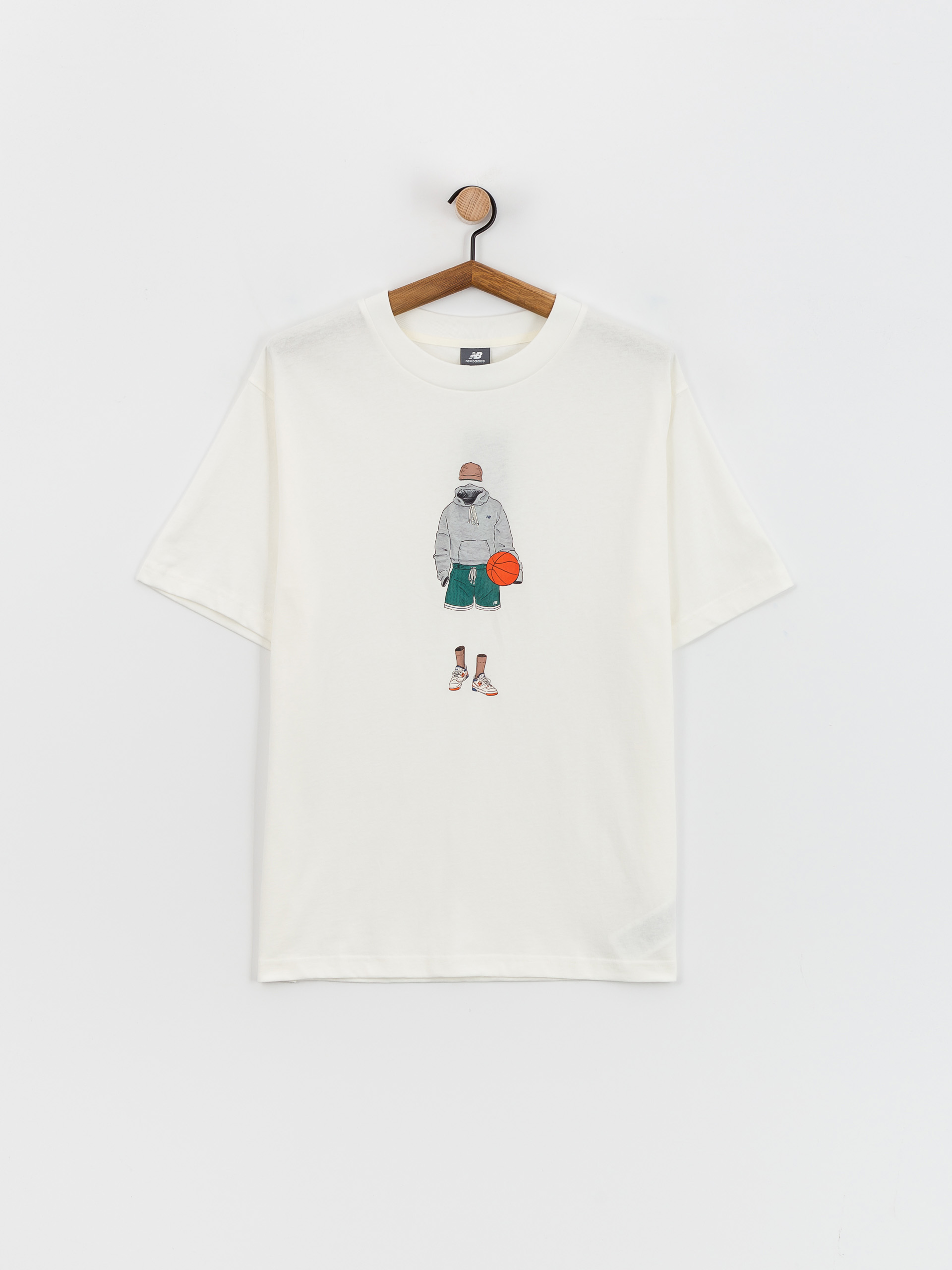 Póló New Balance Athletics Basketball (sea salt)