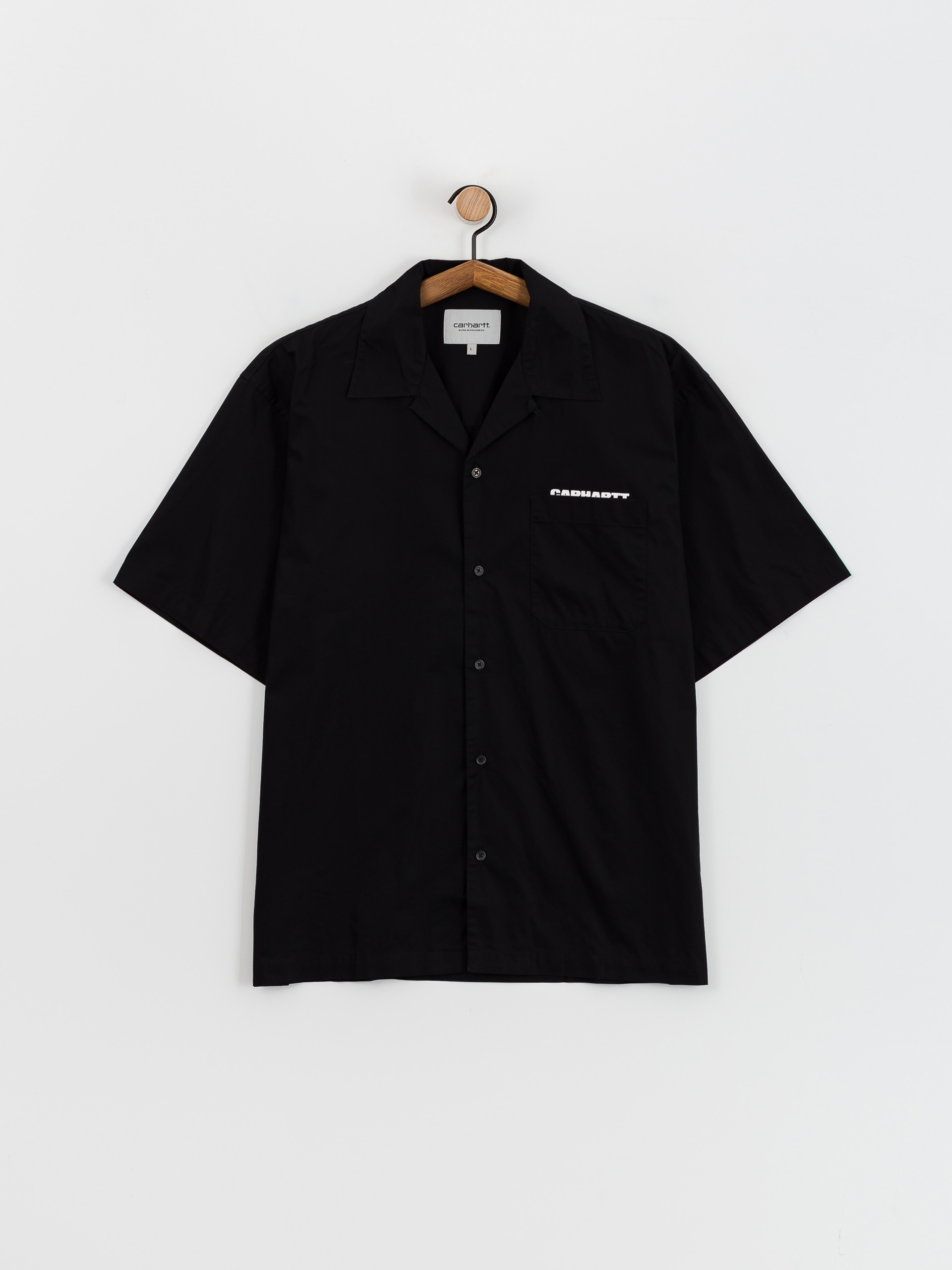 Carhartt WIP Link Script Póló (black/white)