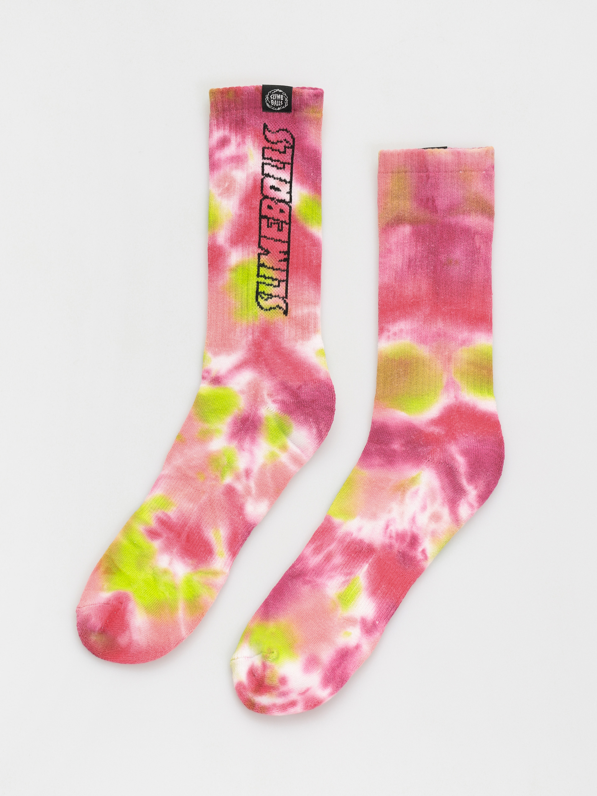 Zokni Santa Cruz Sb Strip Logo (pink/green tie dye)