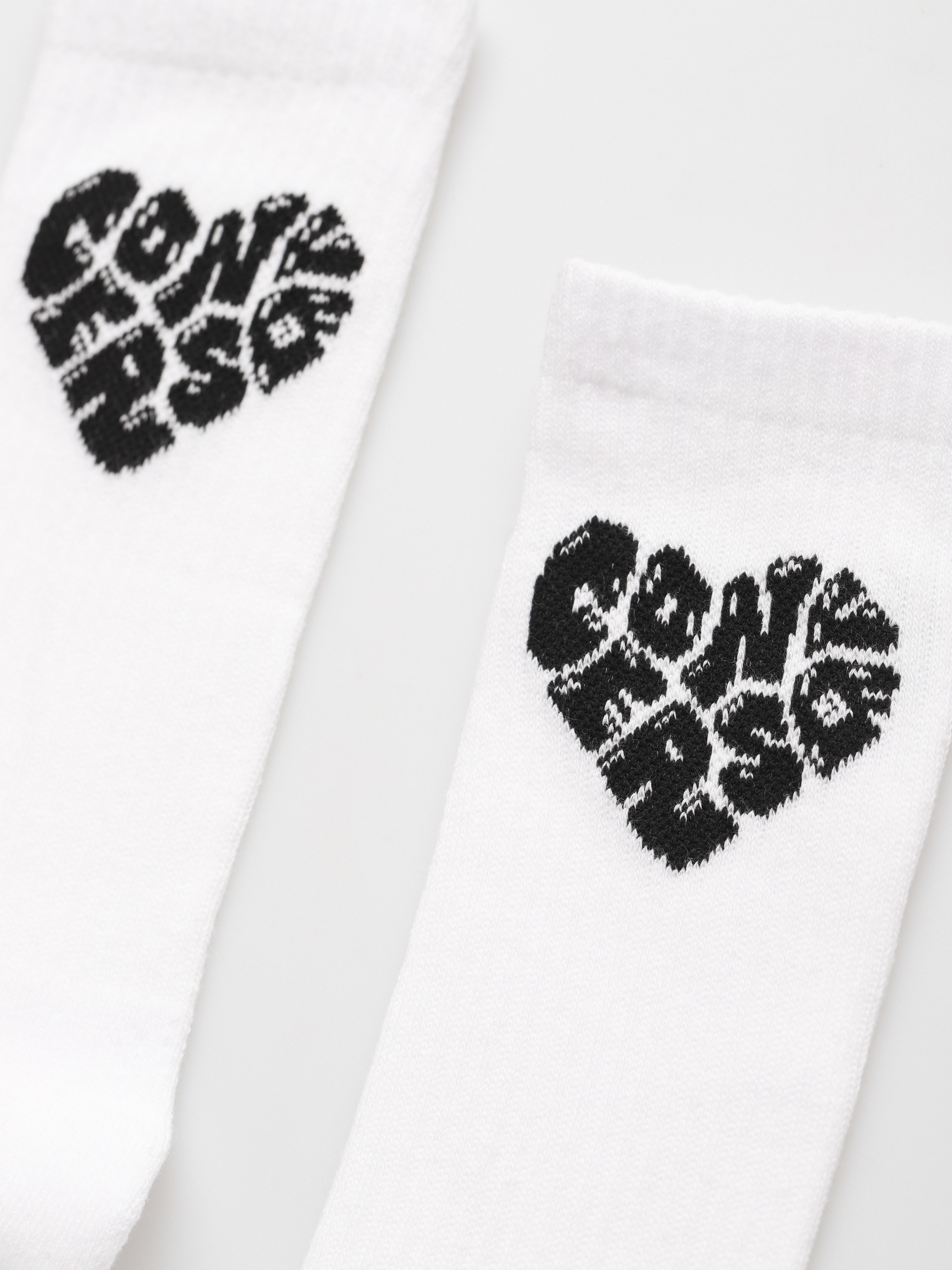 Zokni Converse Heart Logo Crew Wmn (white)