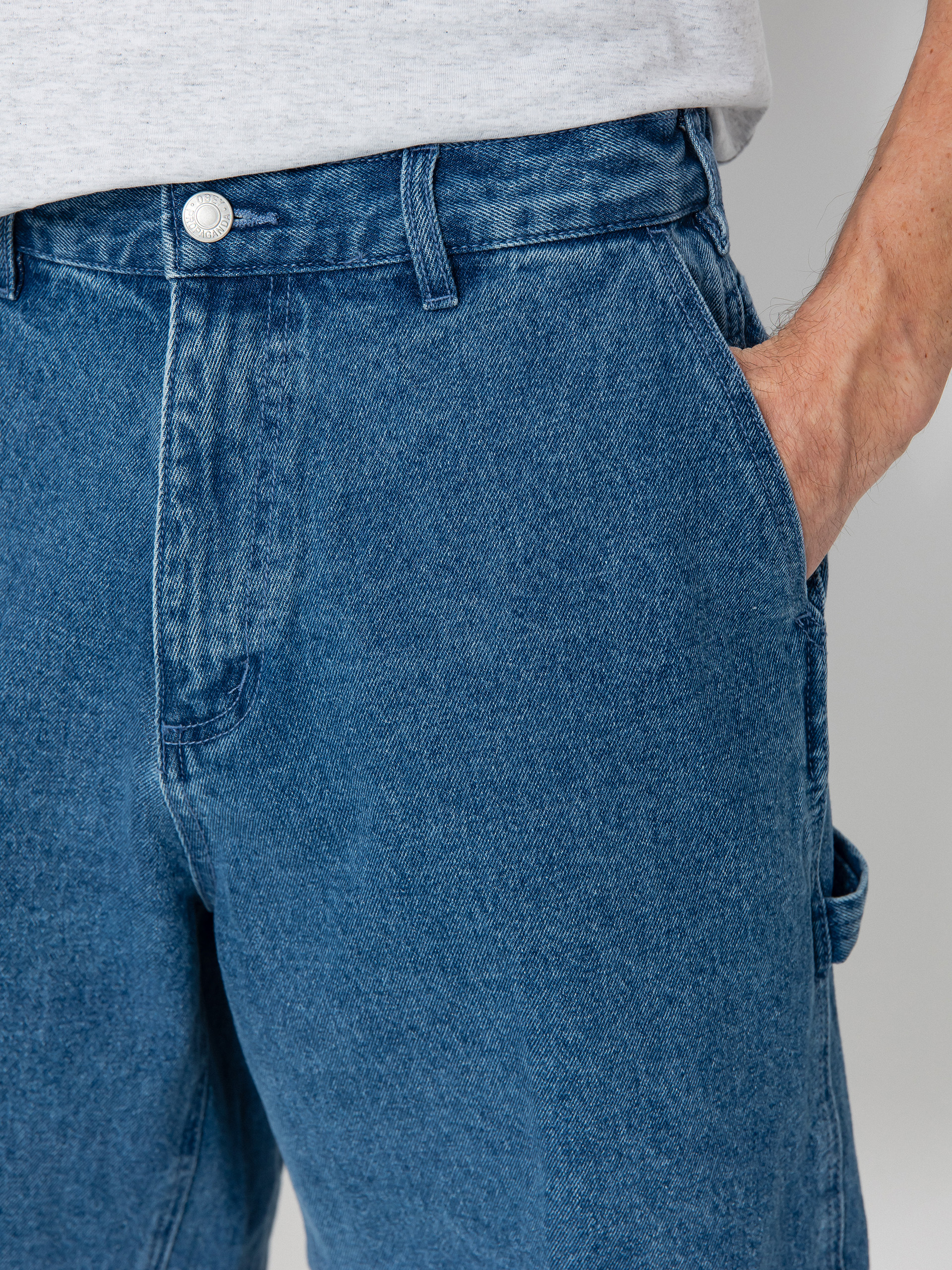 OBEY Bigwig Denim Carpenter Rövidnadrág (light indigo)