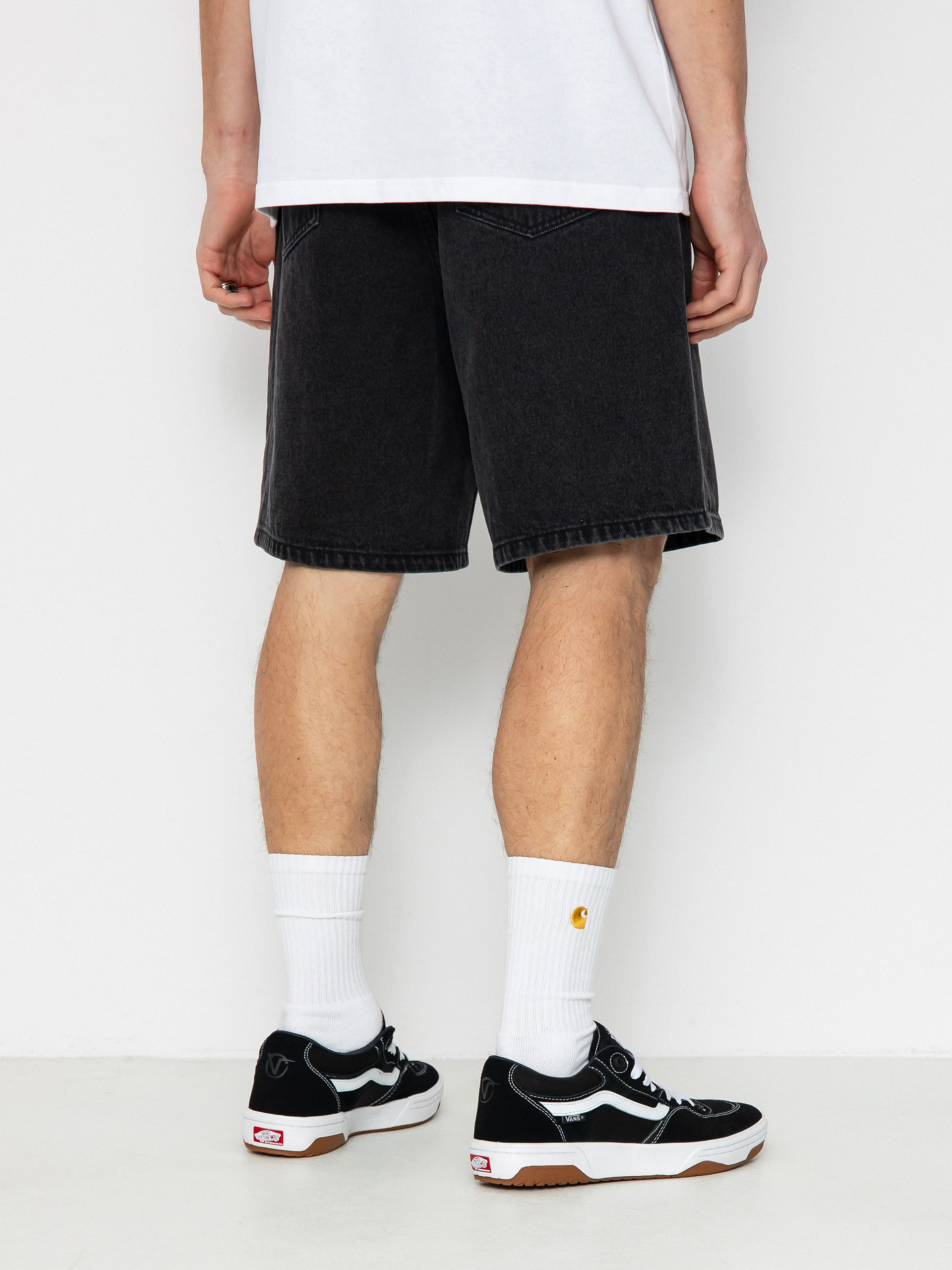 OBEY Bigwig Baggy Denim Rövidnadrág (faded black)