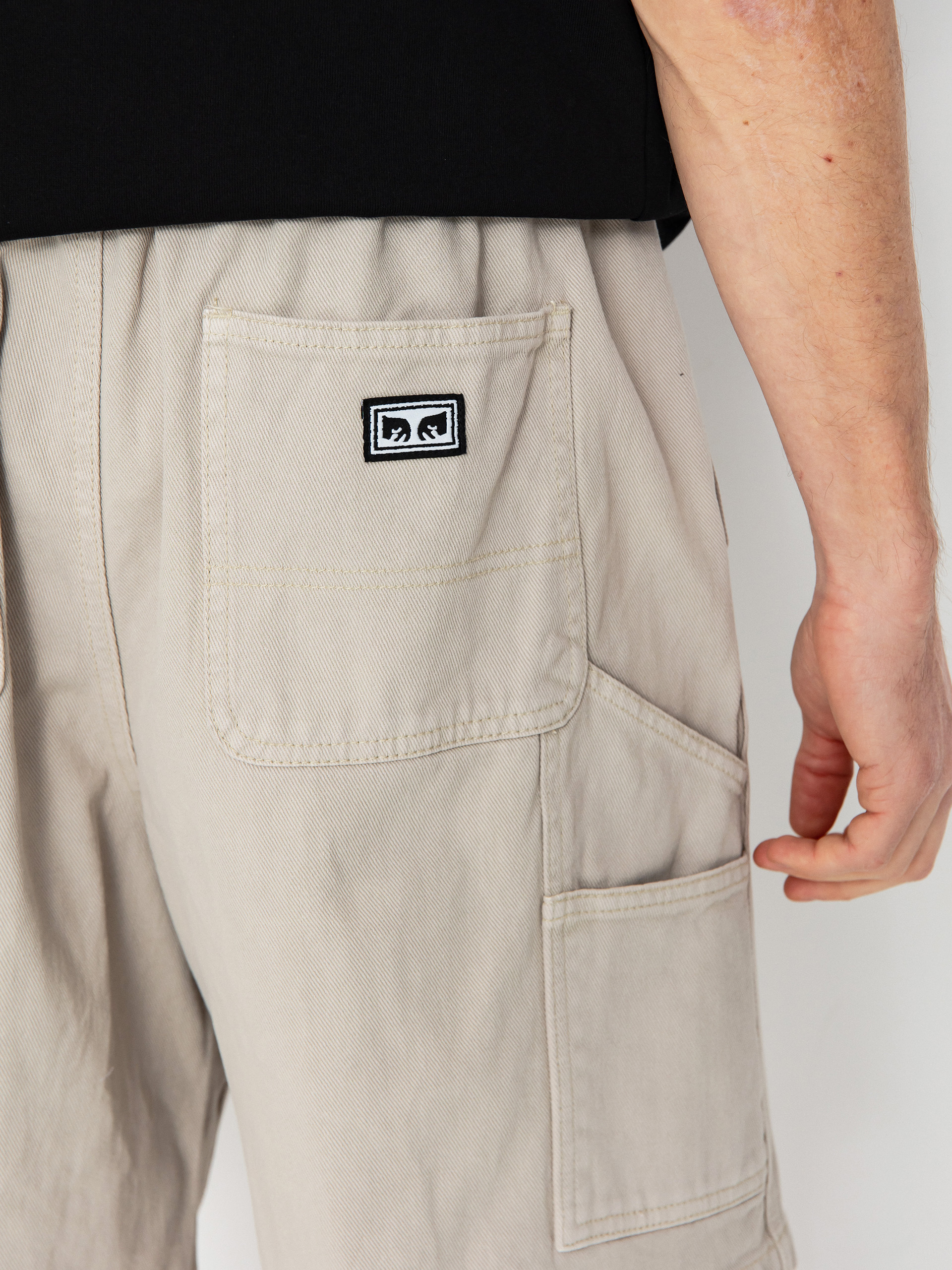 OBEY Easy Denim Carpenter Rövidnadrág (silver grey)