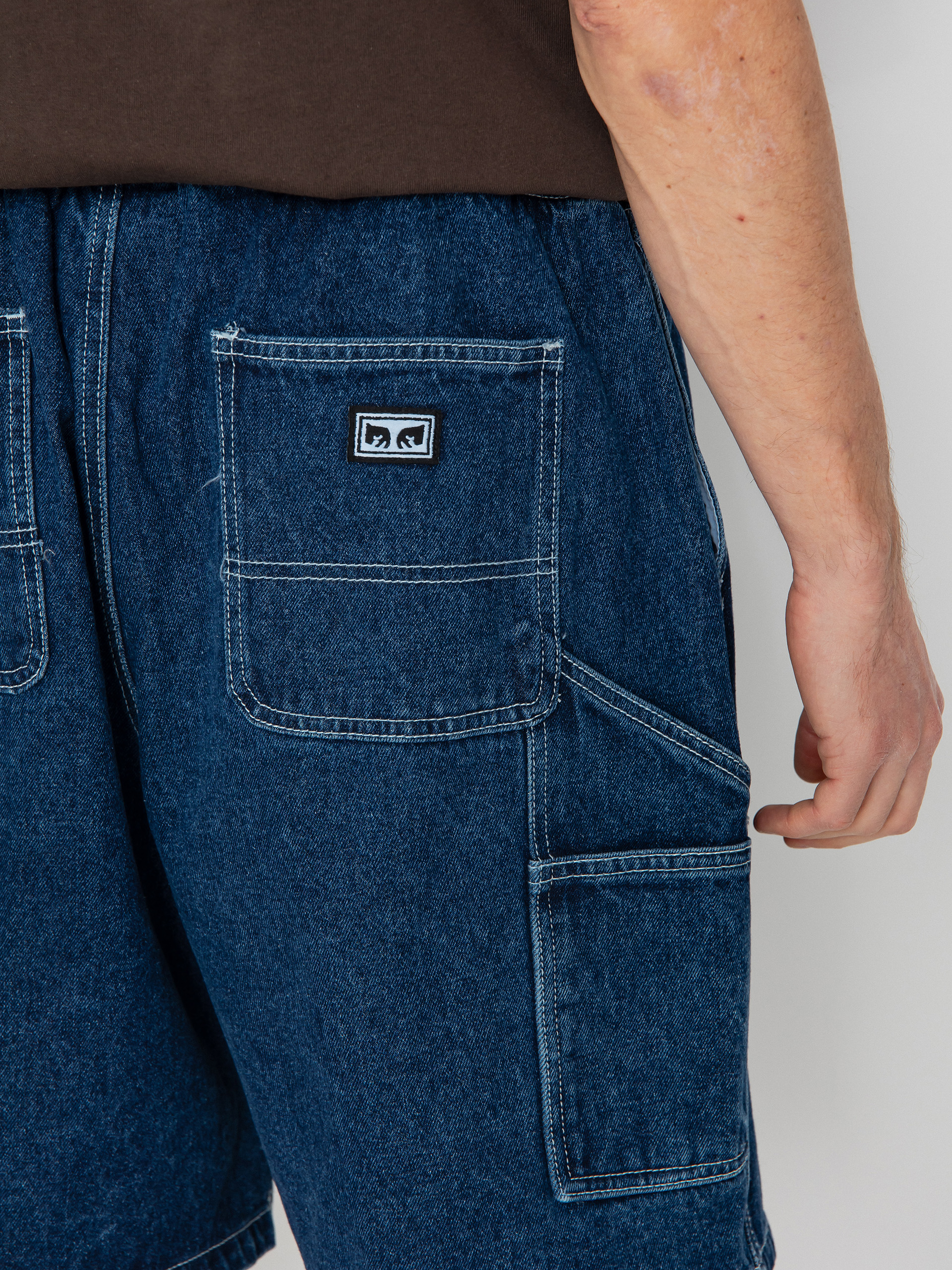 OBEY Easy Denim Carpenter Rövidnadrág (stone wash indigo)