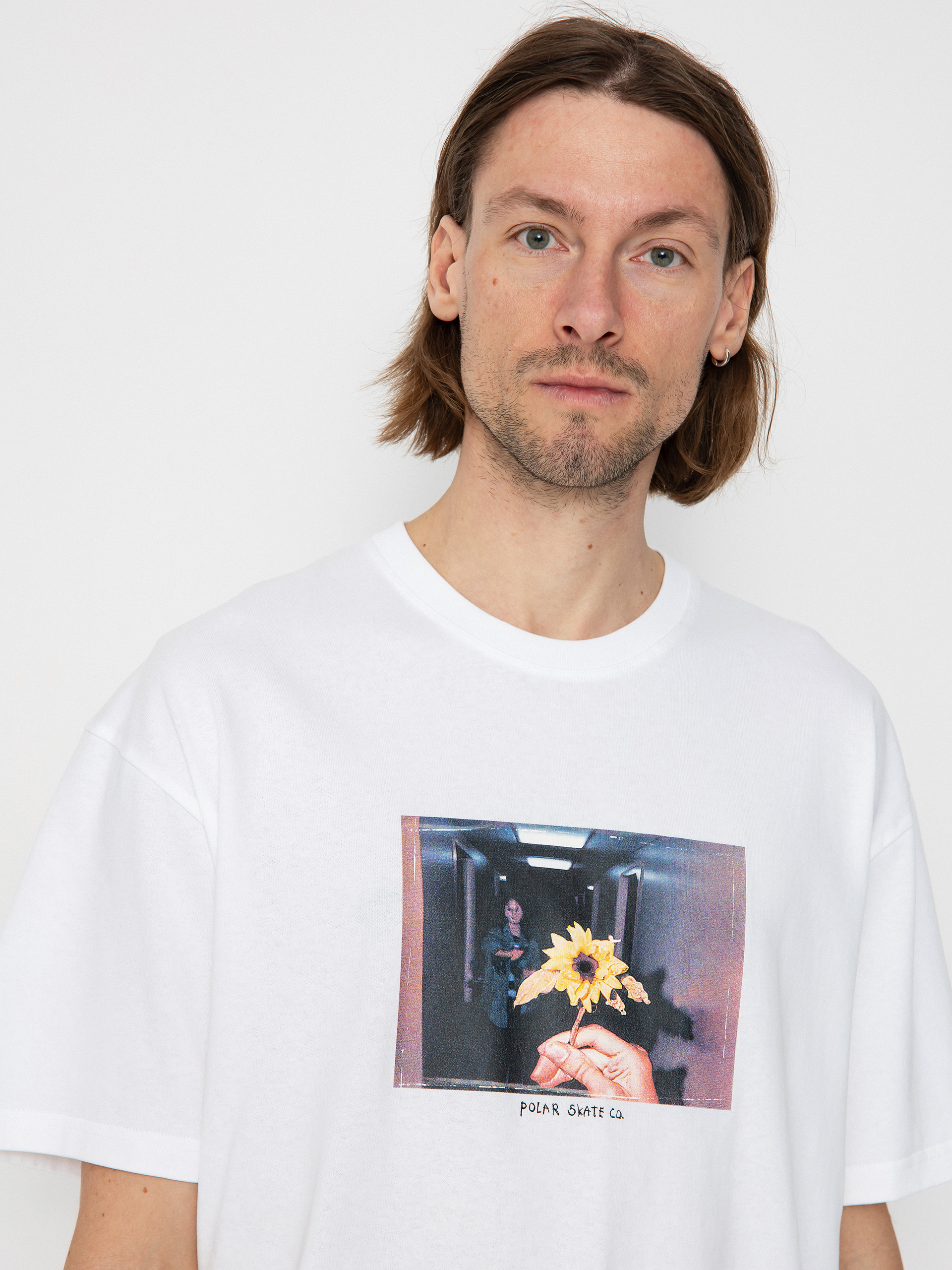 Póló Polar Skate Flower (white)