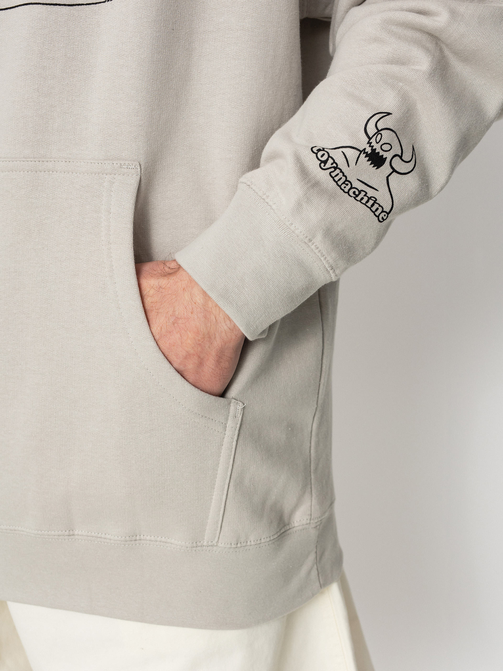 Kapucnis pulóver Toy Machine Youthful HD (bone)